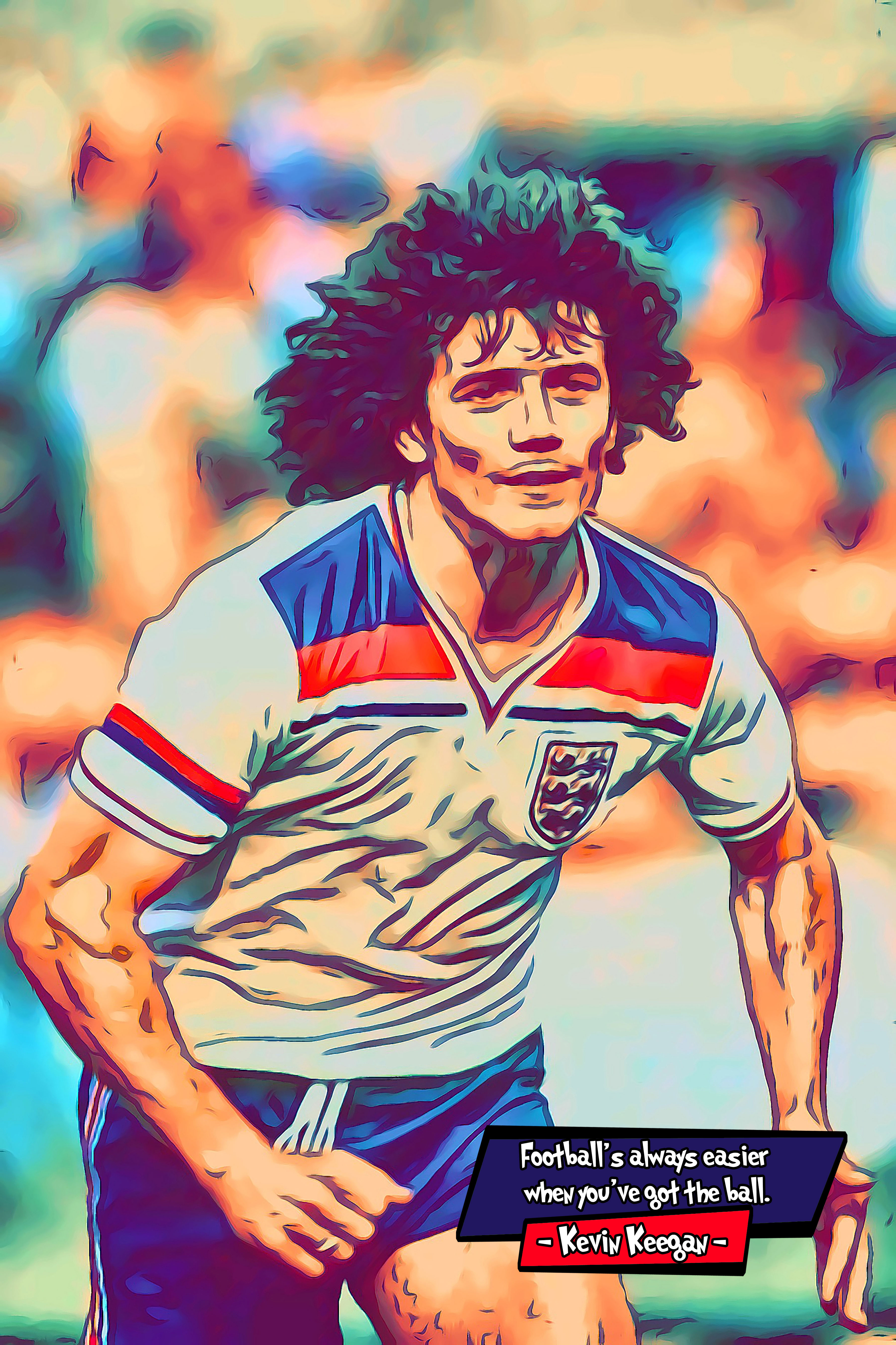 [KEVIN KEEGAN]– Comic Icons Art (Available in 3 formats and 3 different sizes)