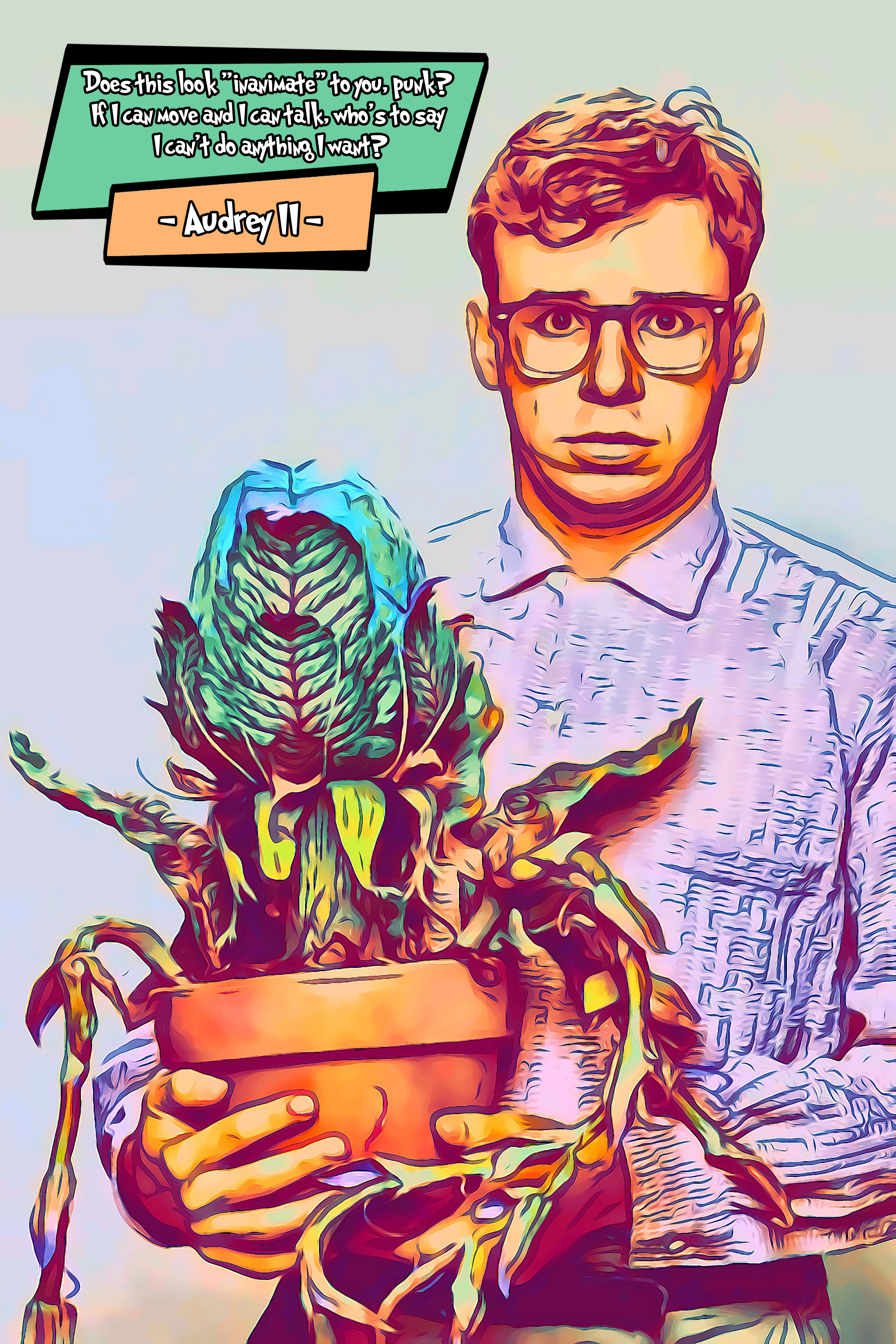 [LITTLE SHOP OF HORRORS]– Comic Icons Art (Available in 3 formats and 3 different sizes)