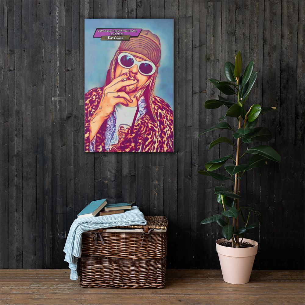 [KURT COBAIN]– Comic Icons Art (Available in 3 formats and 3 different sizes)