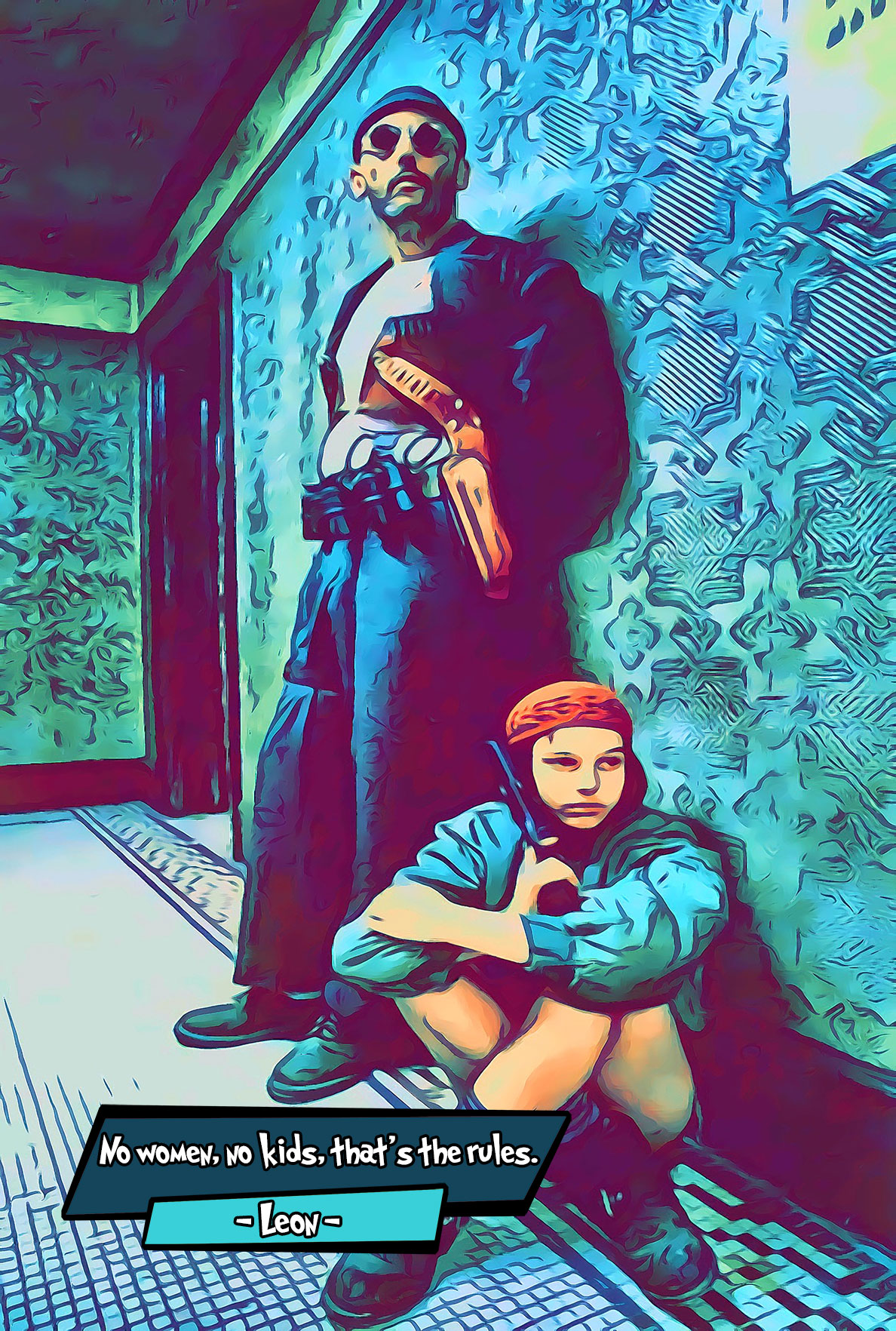 [LEON]– Comic Icons Art (Available in 3 formats and 3 different sizes)