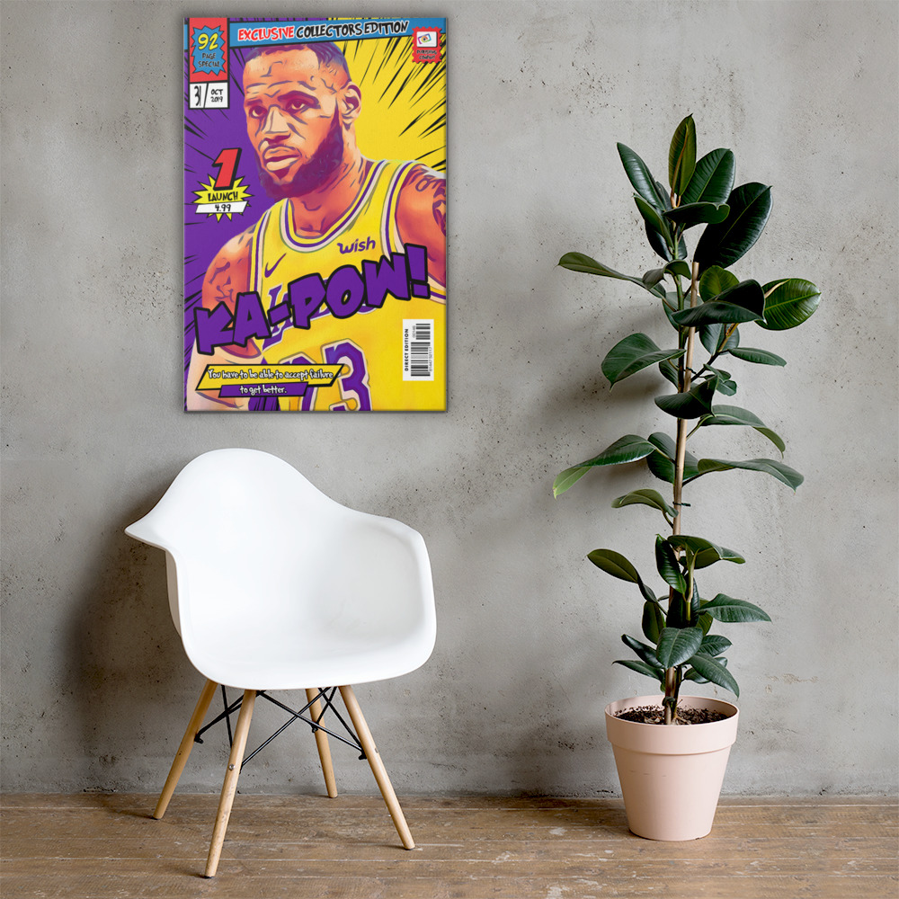 [LEBRON JAMES] – Comic Book Cover Art (Available in 3 formats and 3 different sizes)