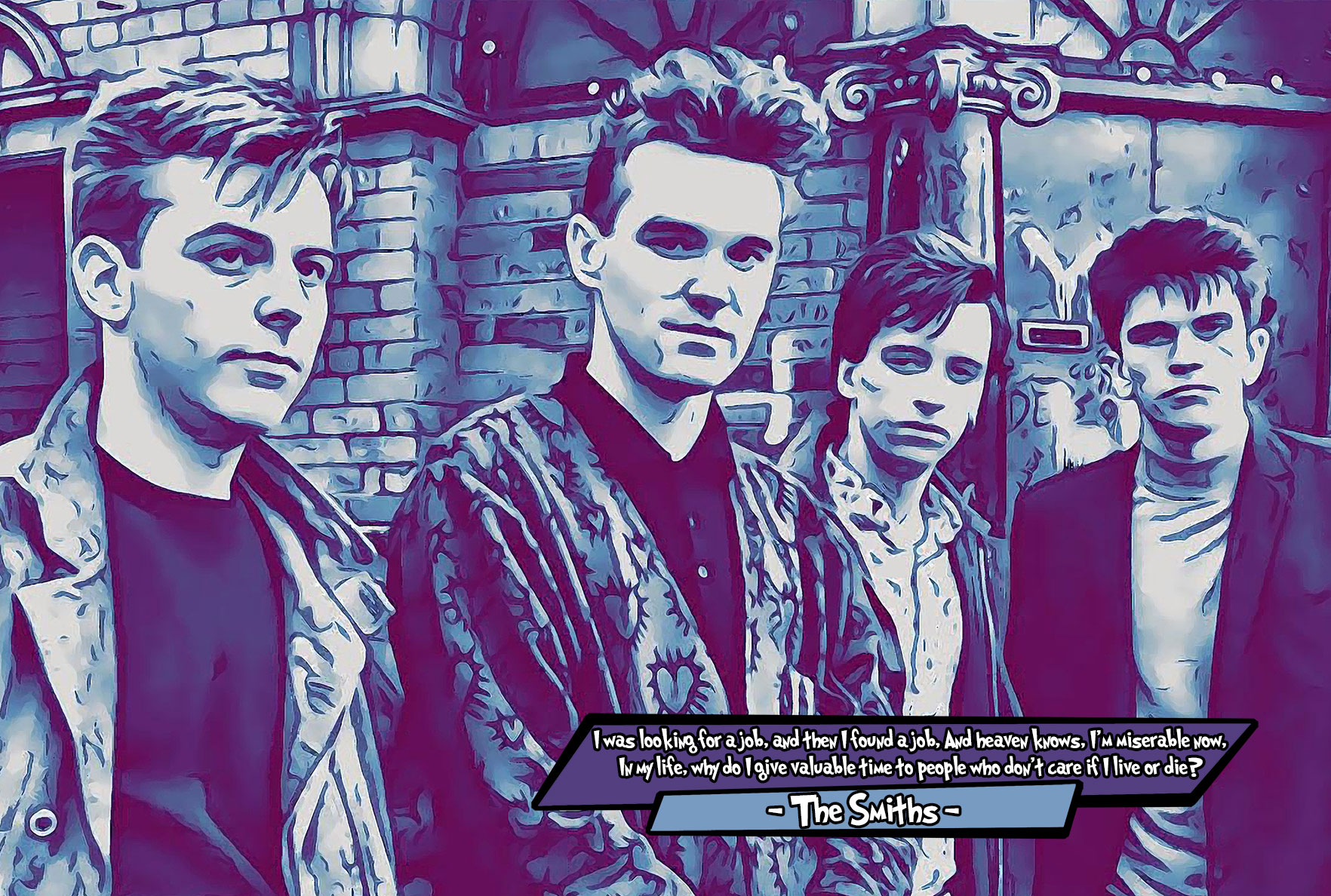[THE SMITHS]– Comic Icons Art (Available in 3 formats and 3 different sizes)