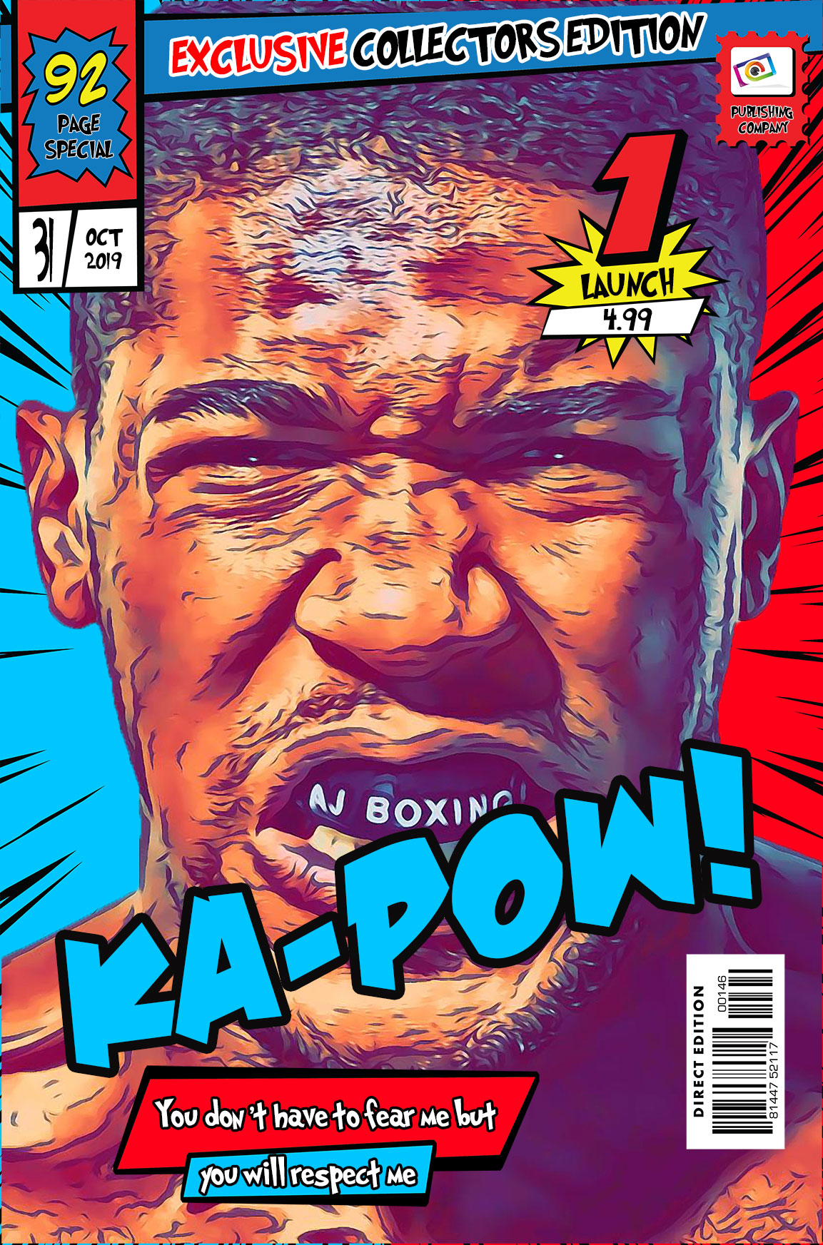 [ANTHONY JOSHUA] – Comic Book Cover Art (Available in 3 formats and 3 different sizes)