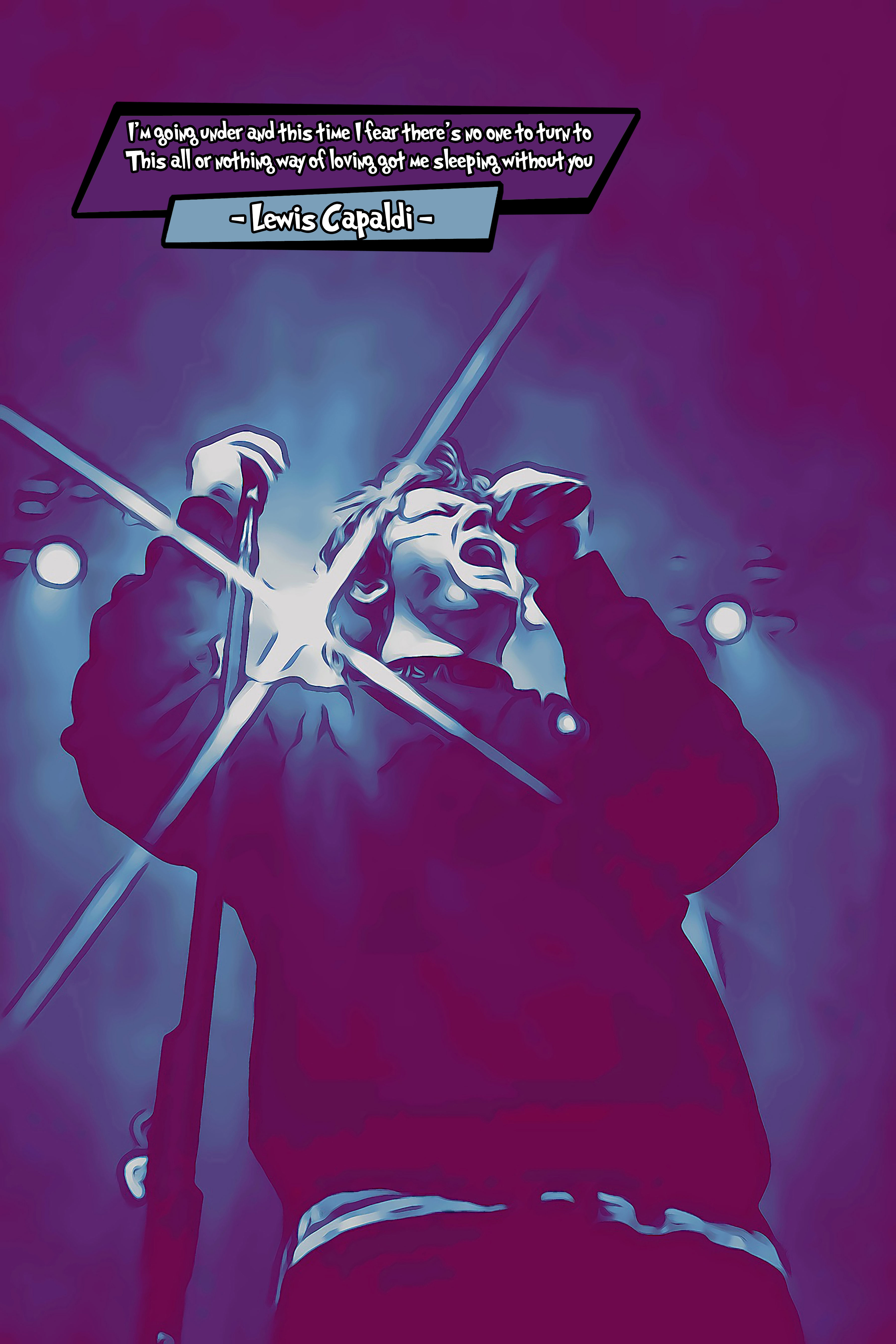 [LEWIS CAPALDI]– Comic Icons Art (Available in 3 formats and 3 different sizes)