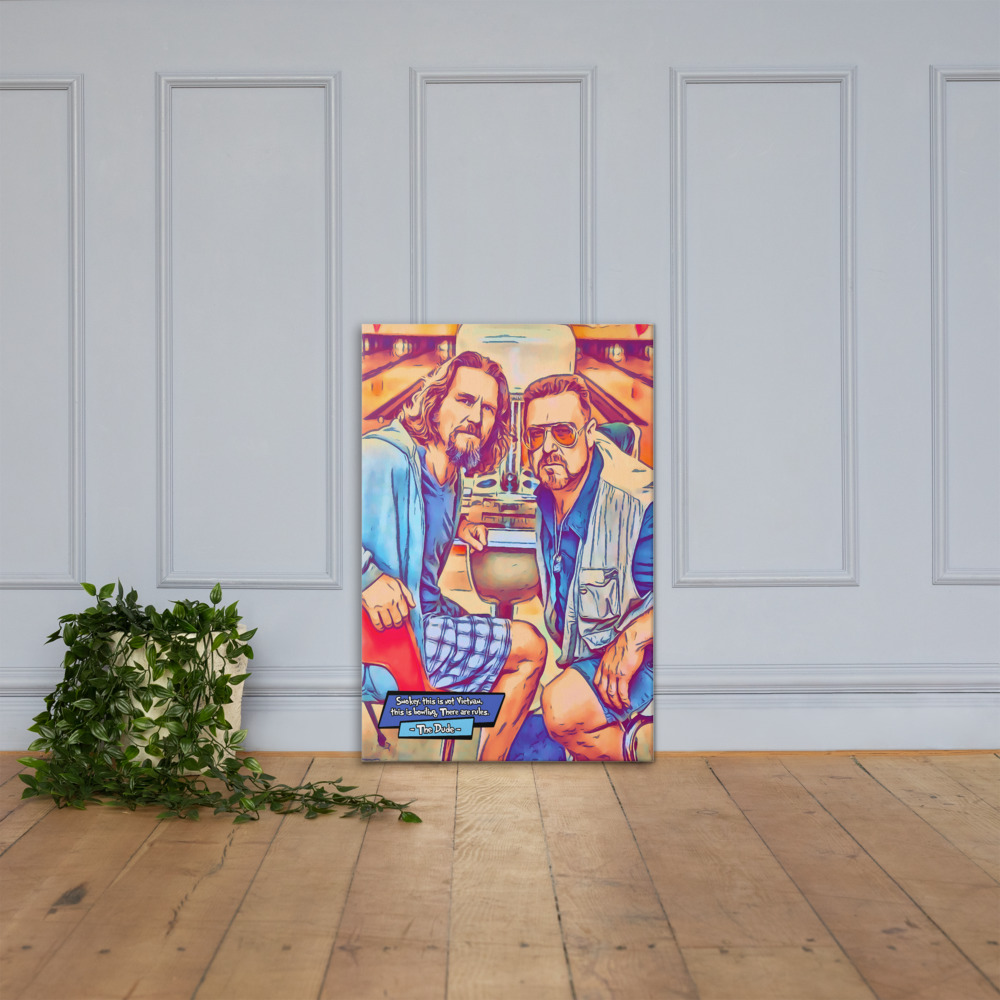 [THE DUDE - THE BIG LEBOWSKI]– Comic Icons Art (Available in 3 formats and 3 different sizes)