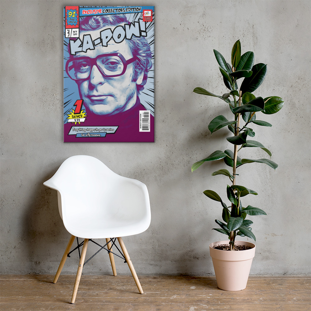 [MICHAEL CAINE] – Comic Book Cover Art (Available in 3 formats and 3 different sizes)