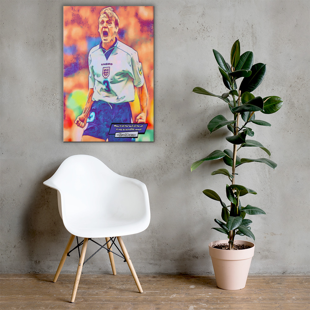 [STUART PEARCE - EURO 96]– Comic Icons Art (Available in 3 formats and 3 different sizes)