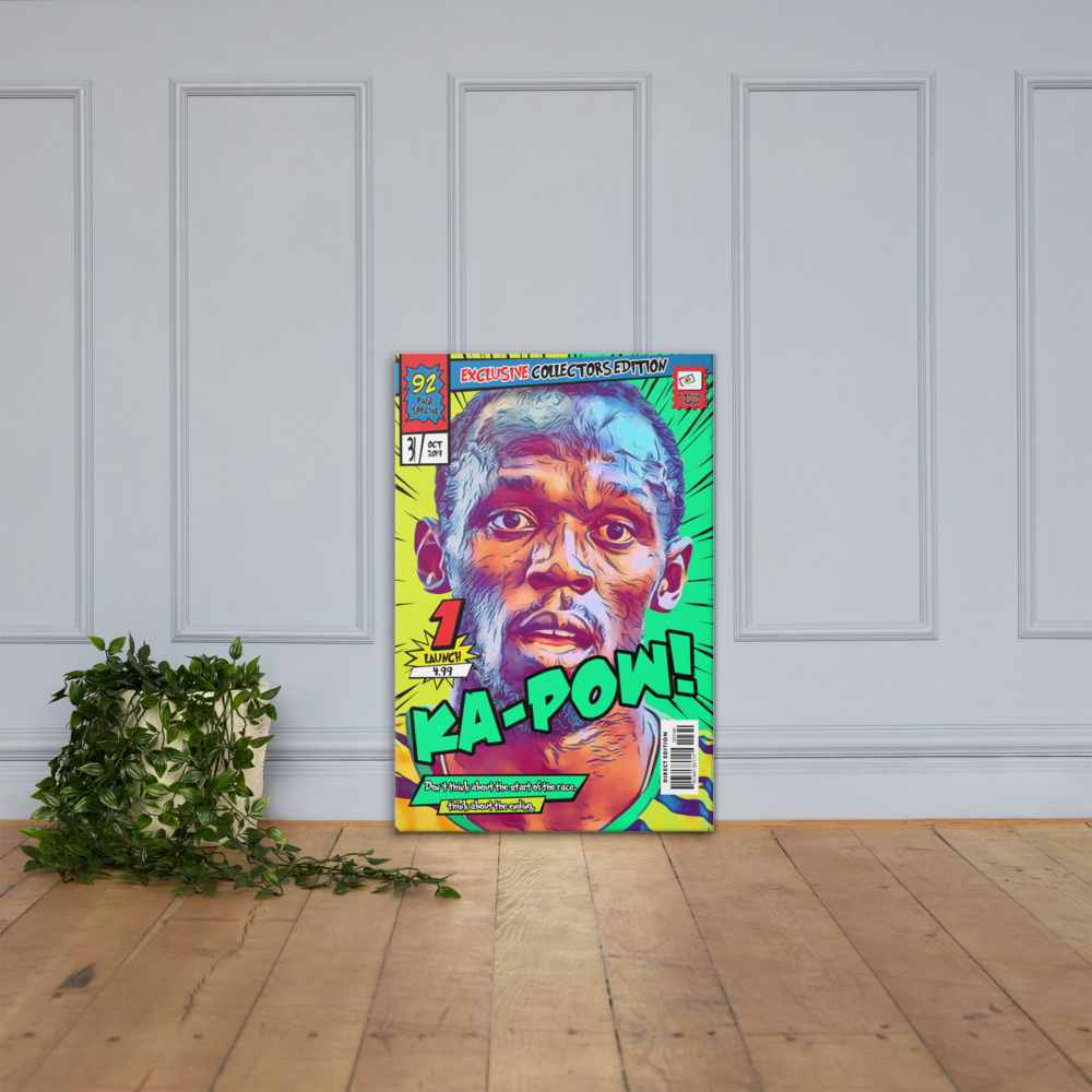 [USAIN BOLT] – Comic Book Cover Art (Available in 3 formats and 3 different sizes)
