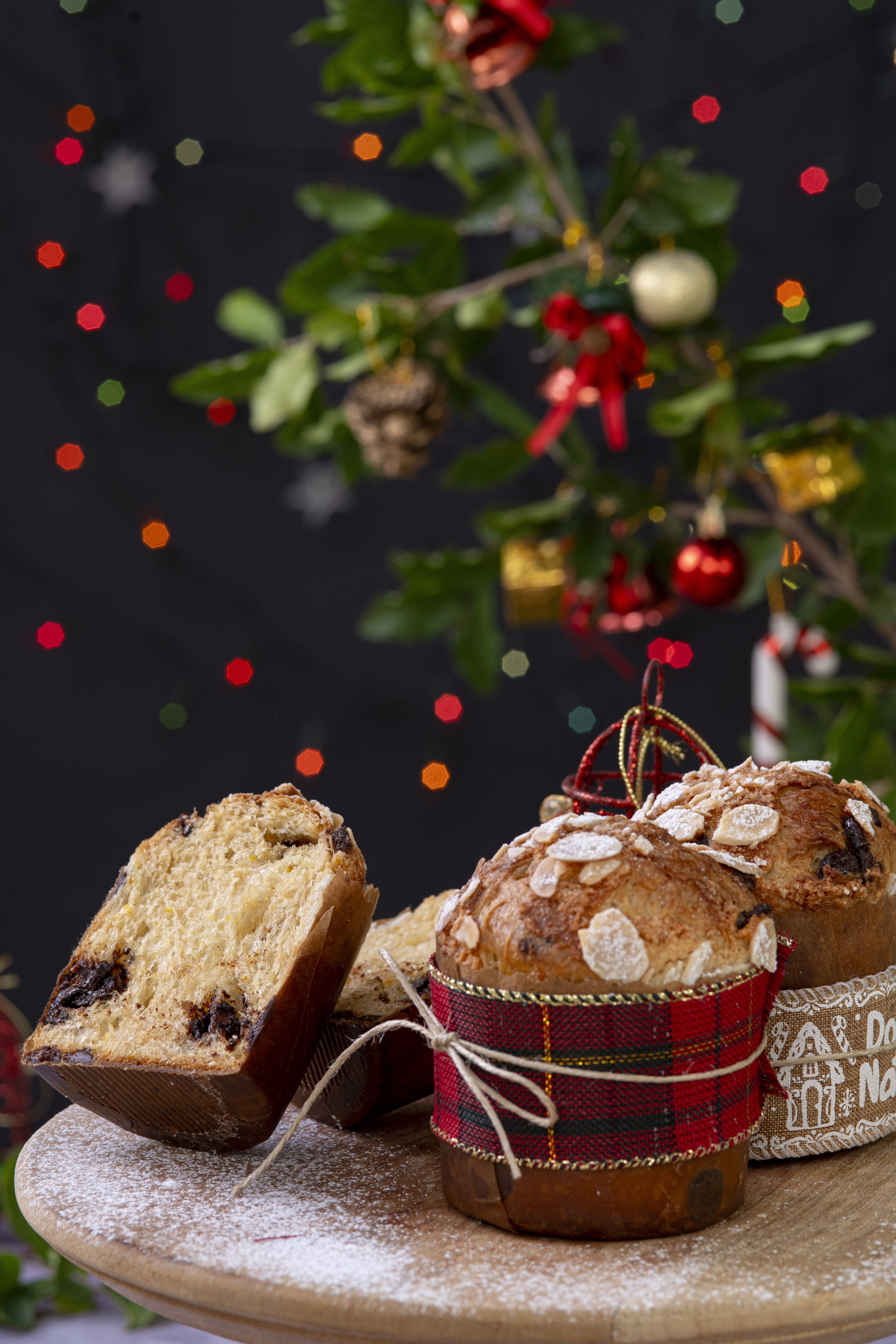 Panettone com gotas de chocolate