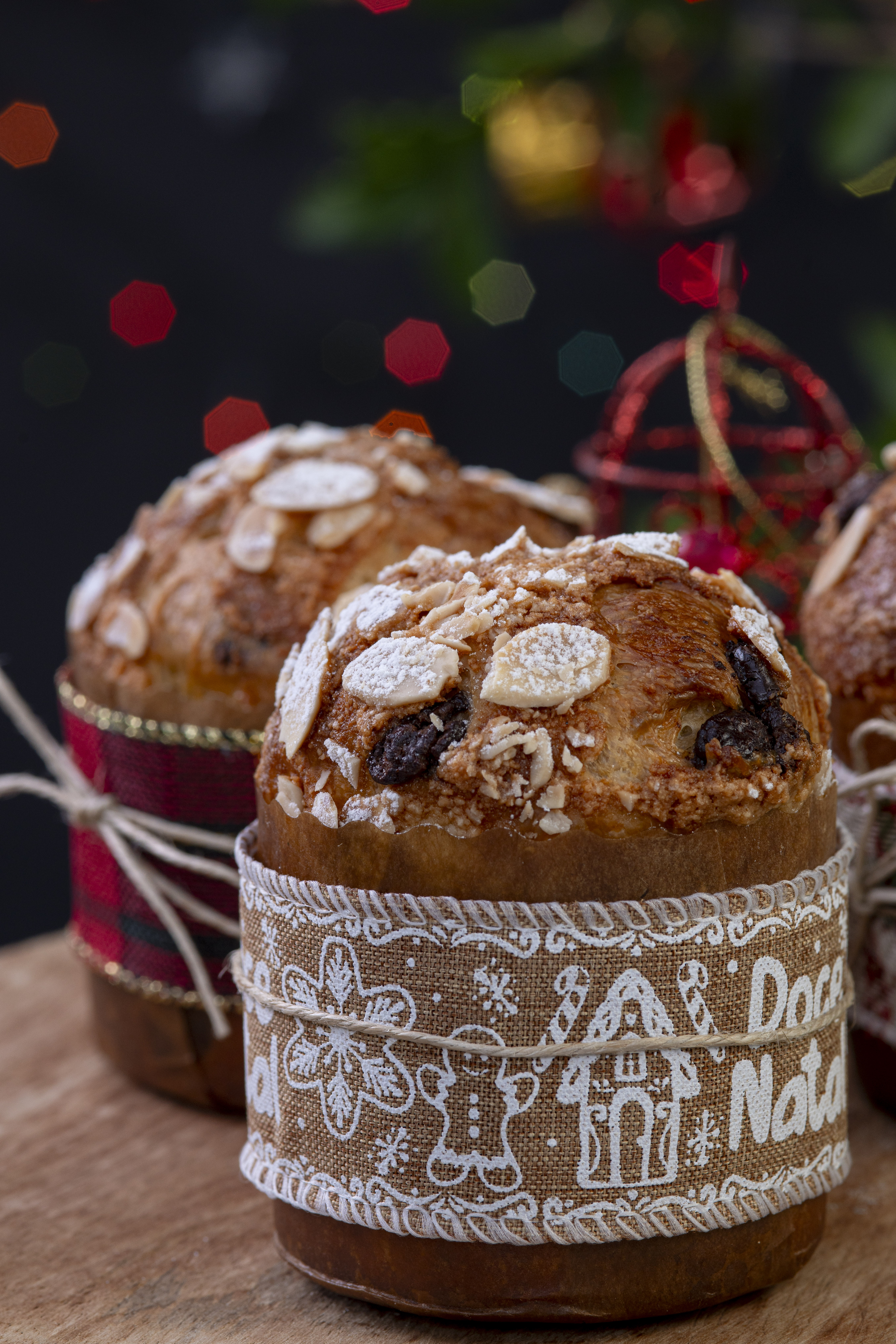 Panettone com gotas de chocolate
