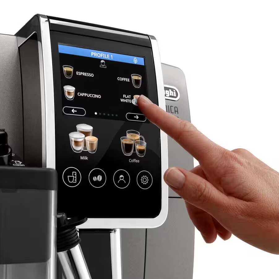 De'Longhi Dinamica Plus Fully Automatic Smart Coffee Machine – Titan Black