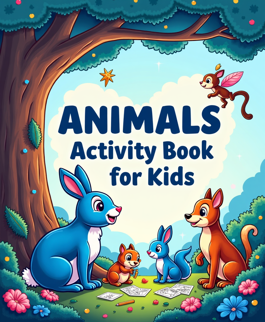 Animals Activity Book for Kids