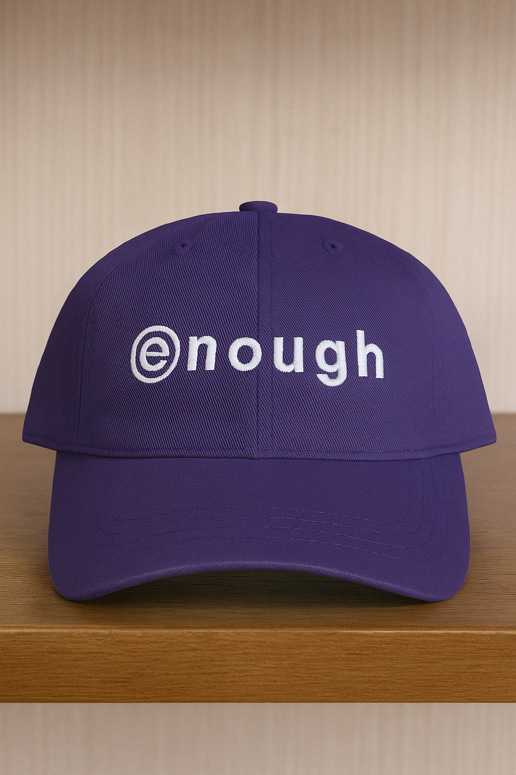 Enough Purple Baseball Cap
