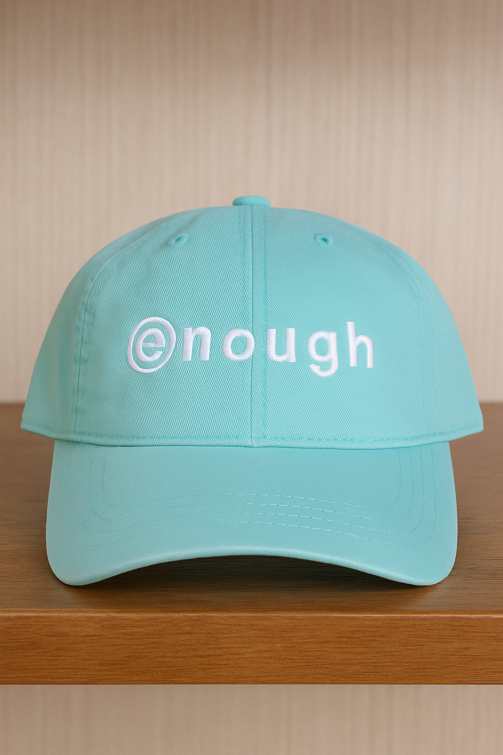 Enough Embroidered Cap