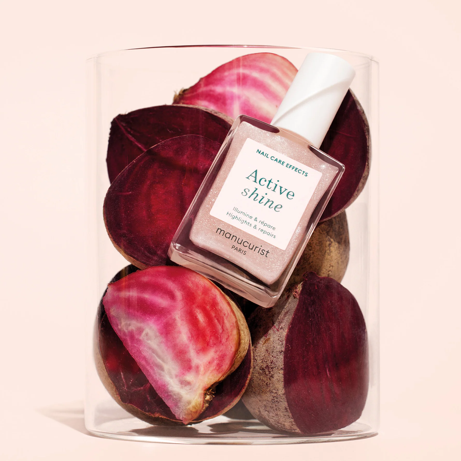 Manucurist Active Shine - Nagų stipriklis su švytėjimo efektu 15ml