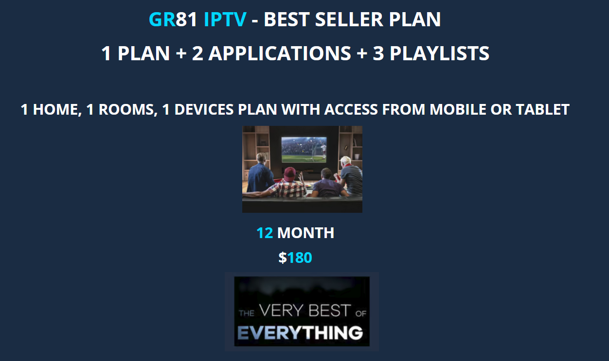 GR81 IPTV BEST SELLER PLAN