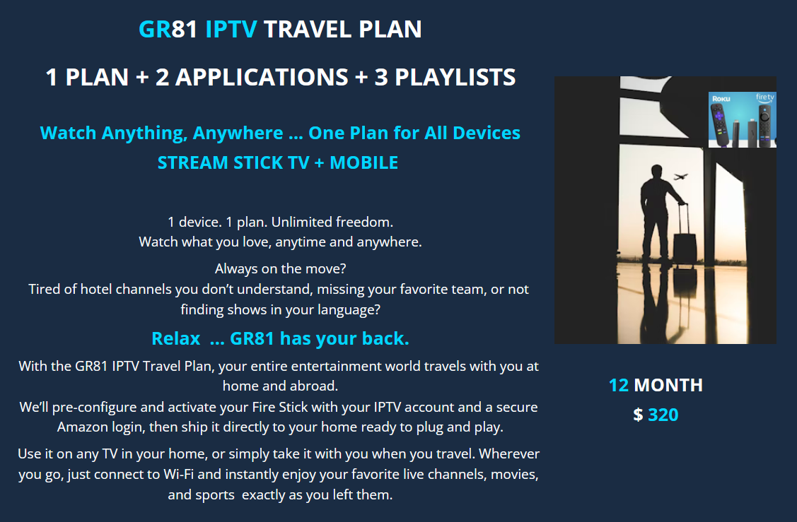 GR81 IPTV - TRAVEL PLAN