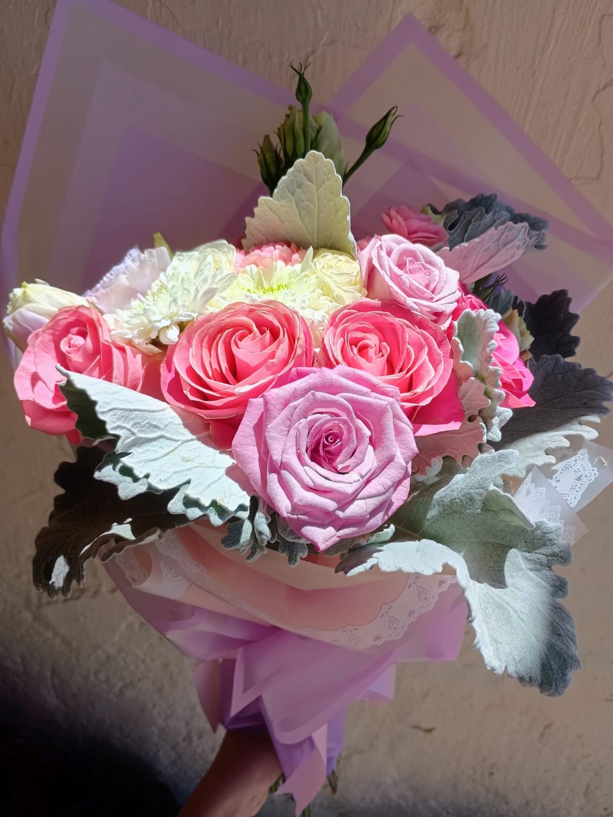 Ramo de rosas rosas
