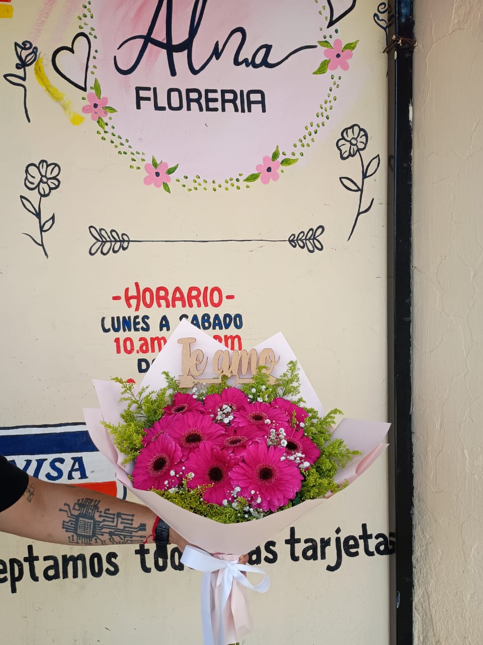 Ramo de gerberas rosas