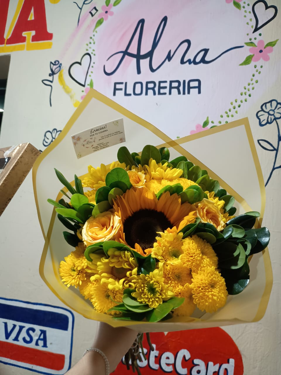 Ramo de flores amarillas