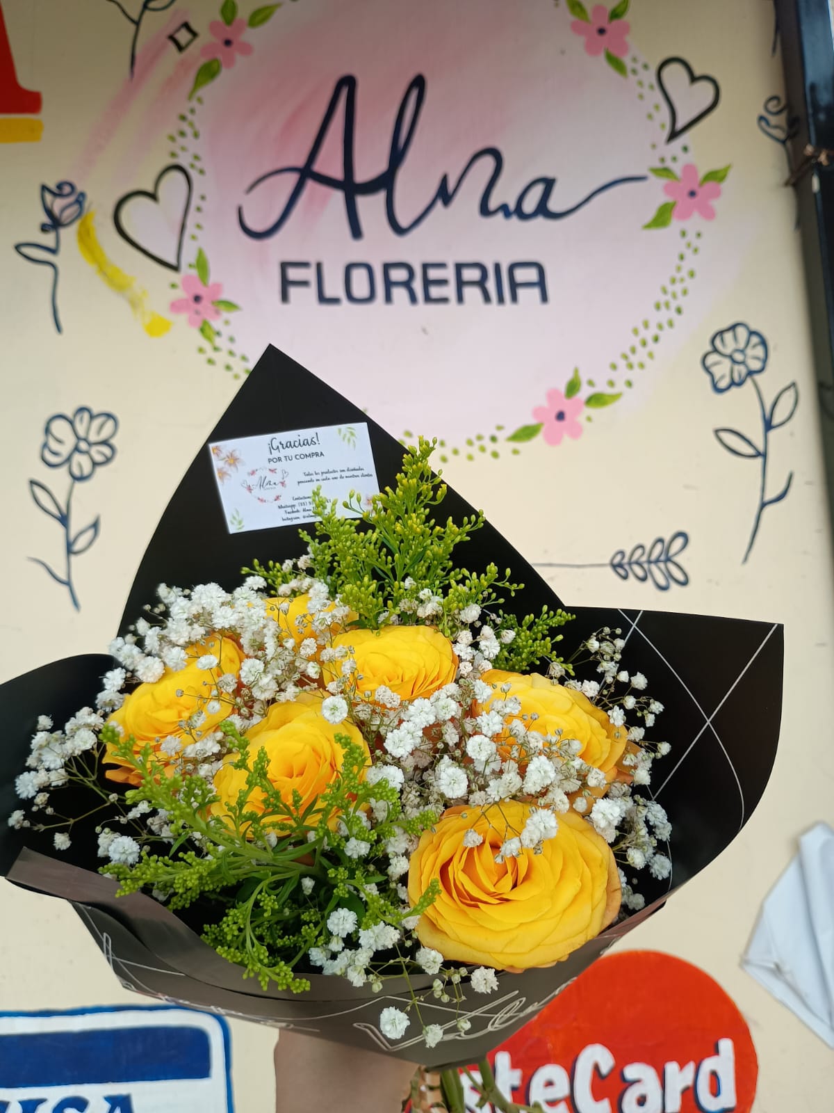 Ramo de flores amarillas