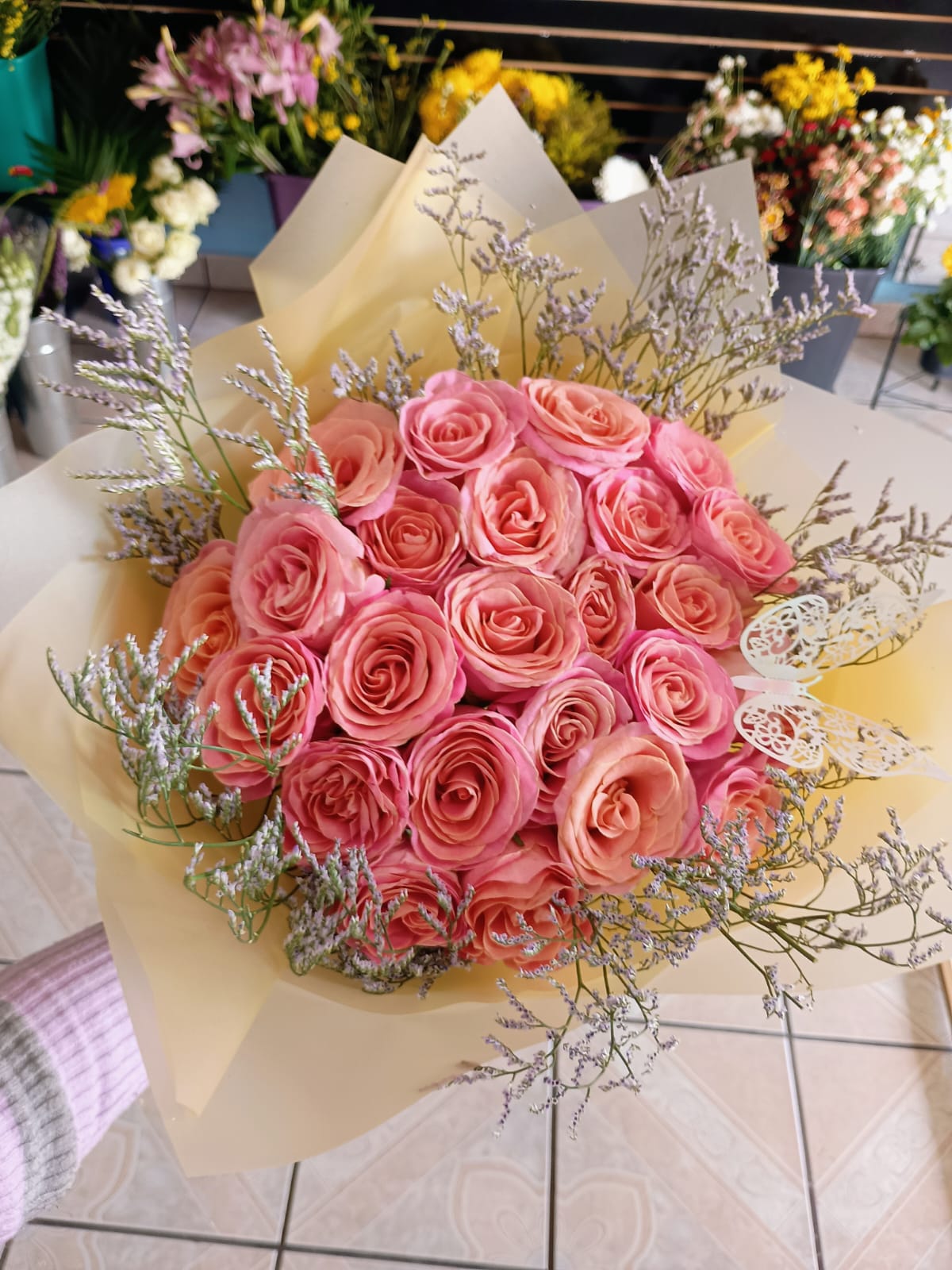 Ramo de 24 rosas rosas
