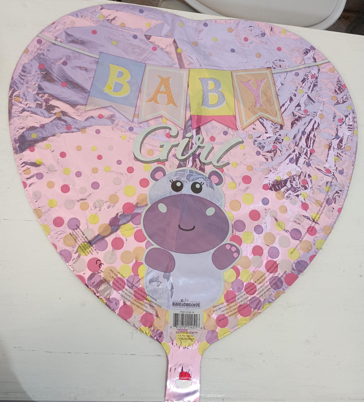 Globo para bebé niña