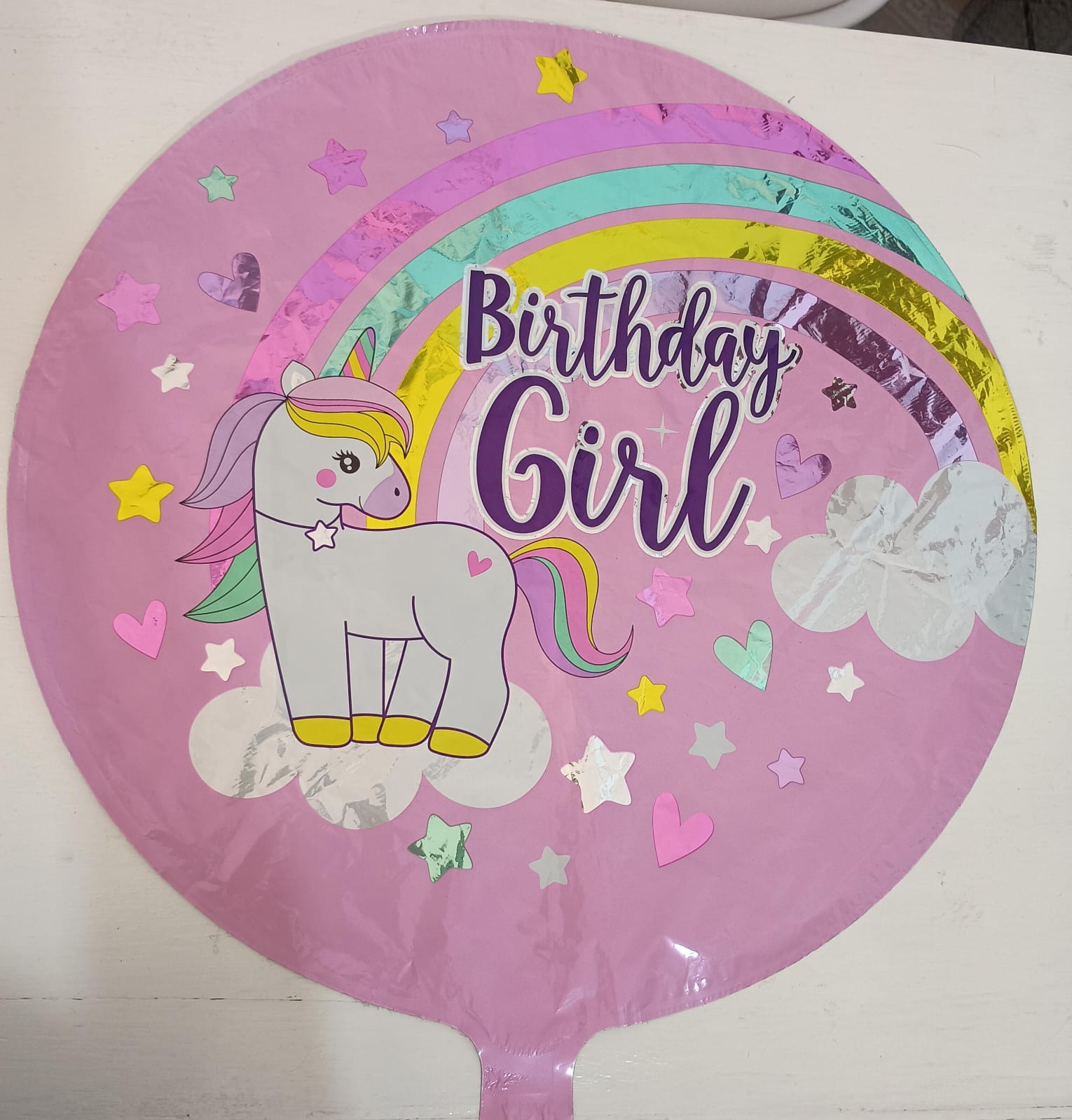 Globo de unicornio para cumpleaños