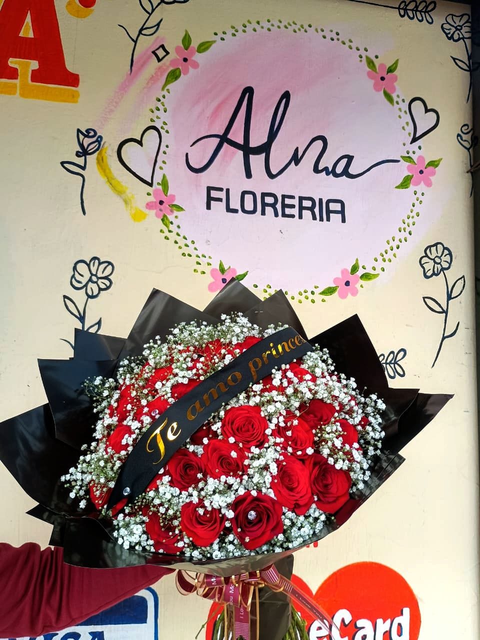 Ramo de 50 rosas rojas