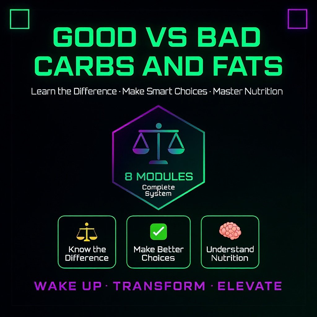 Good vs Bad/Carbs and Fats