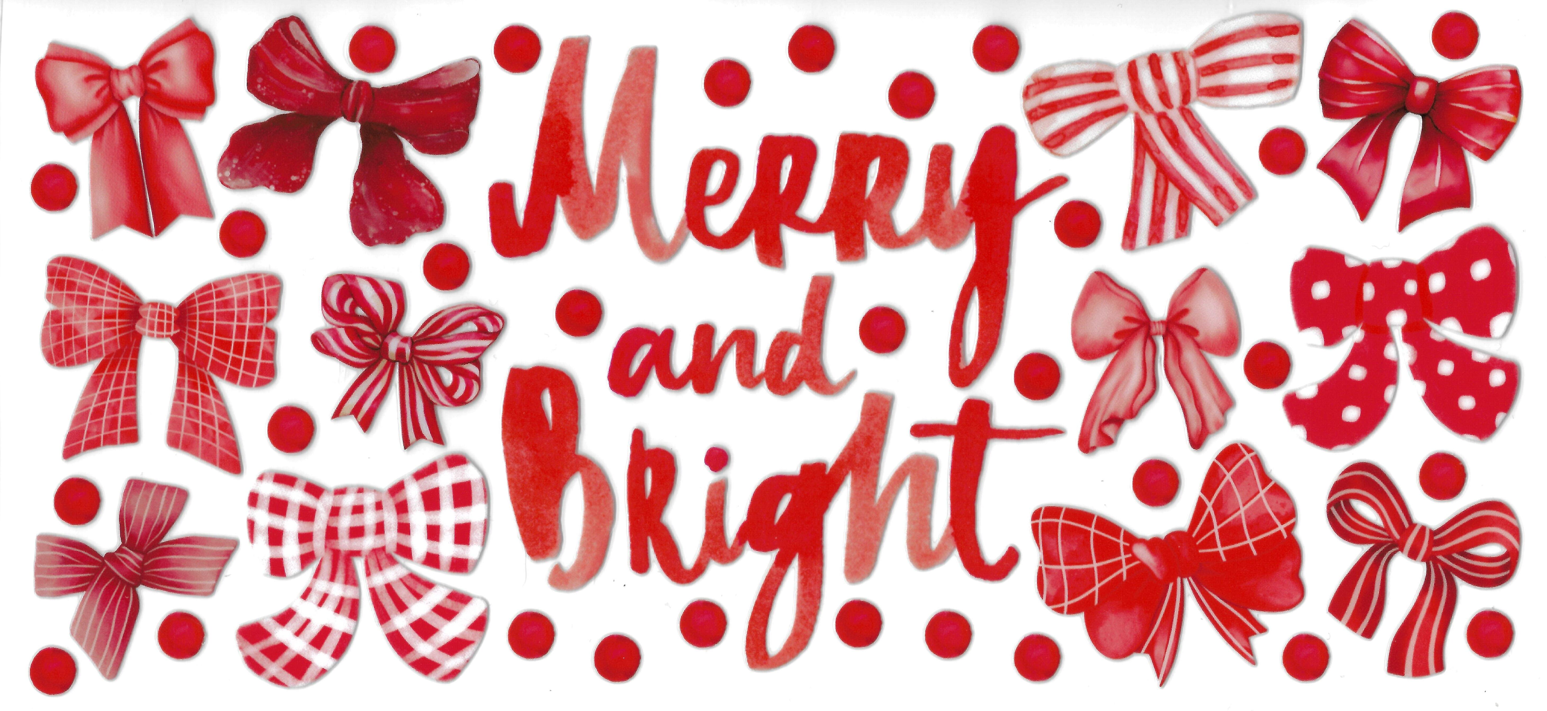Merry and Bright Red Bows