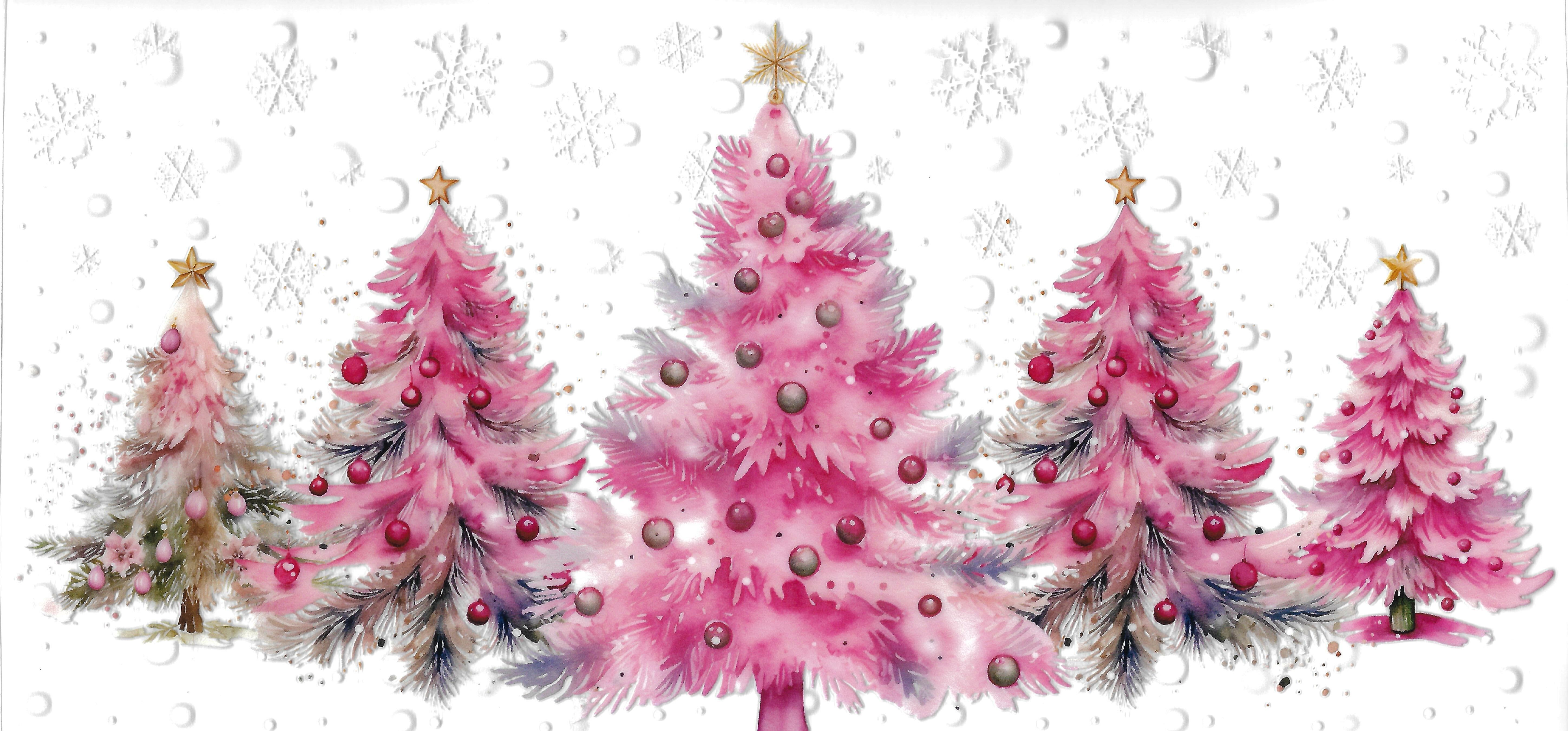 Pink Christmas Trees