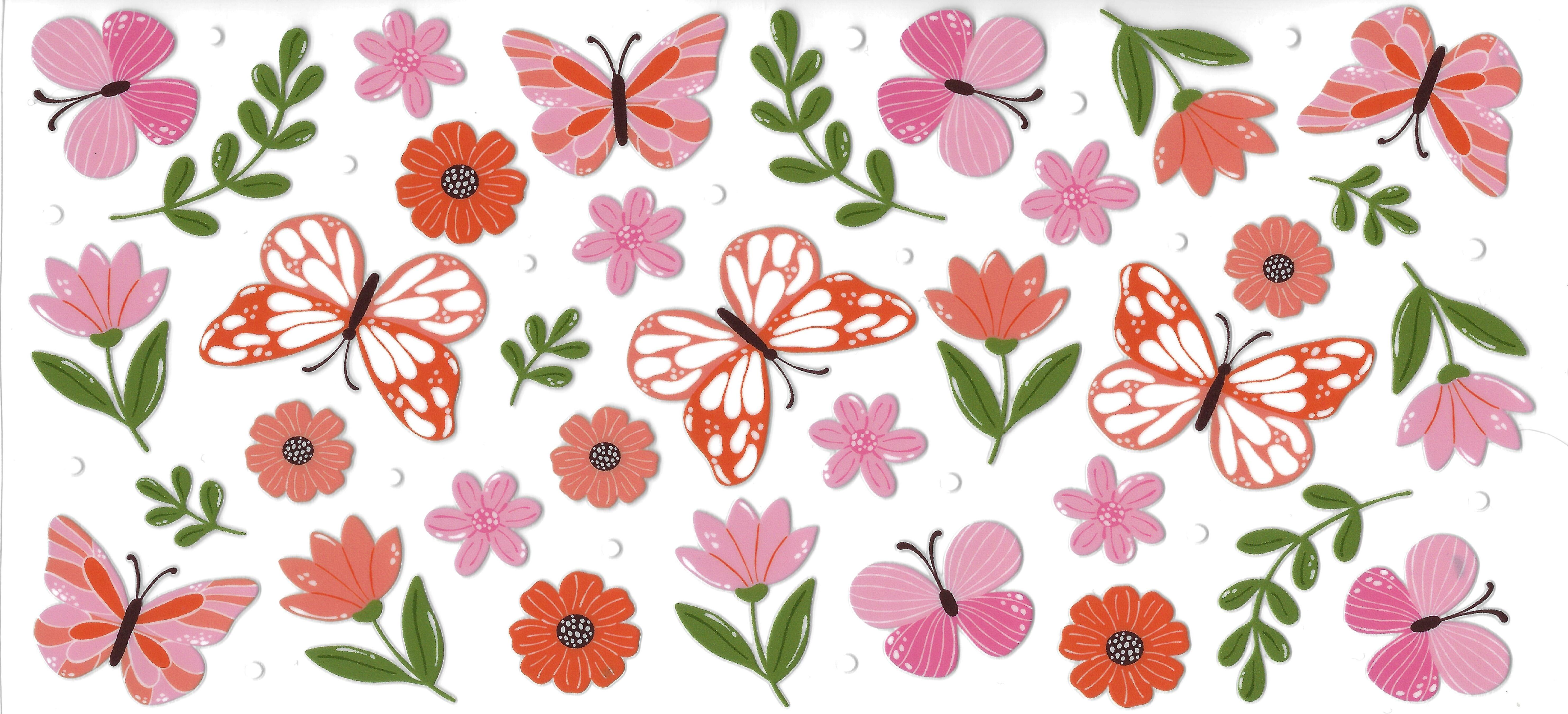 Butterfly's and Flowers