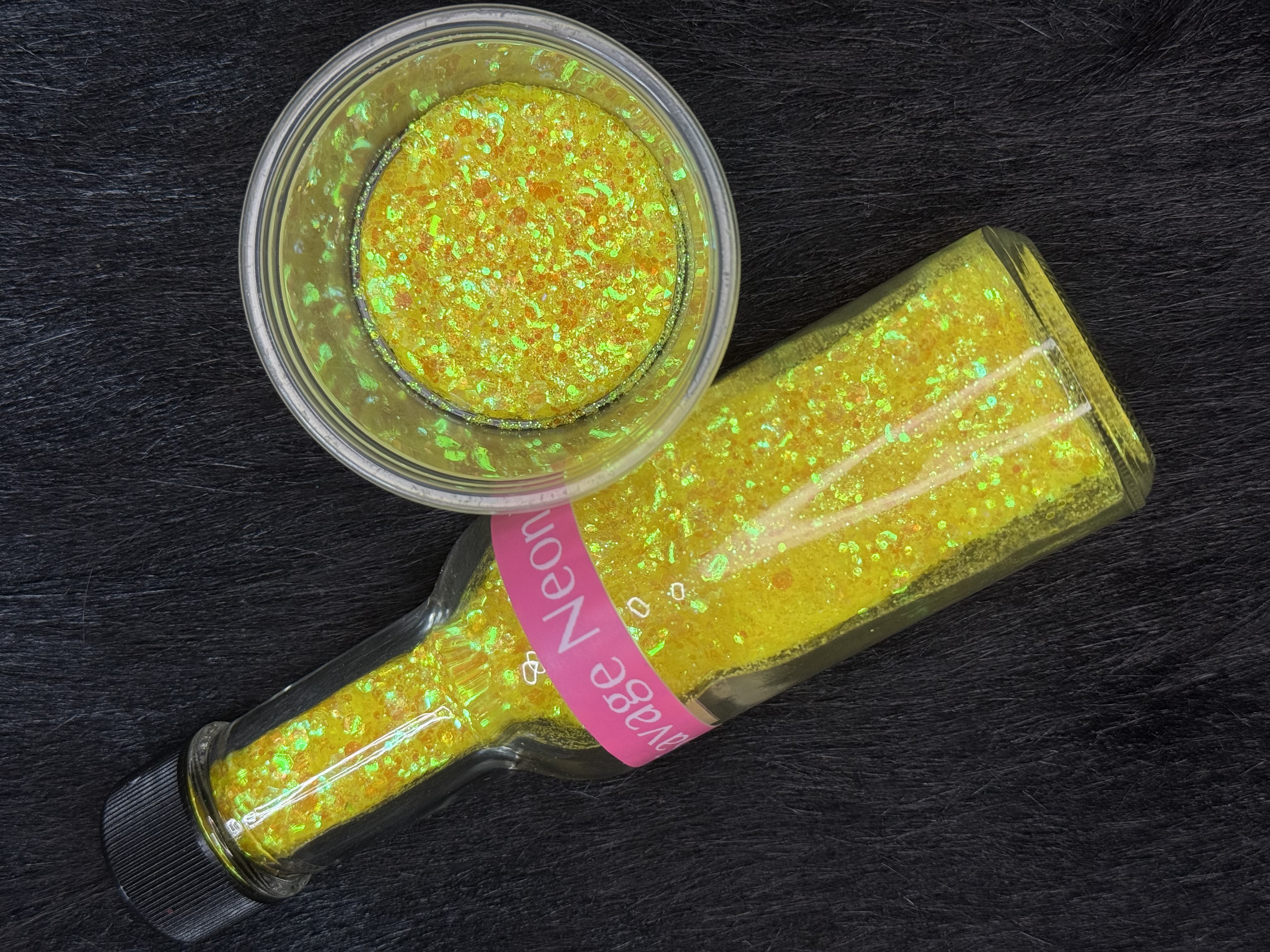 Savage Neon Yellow - CHUNKY GLITTER