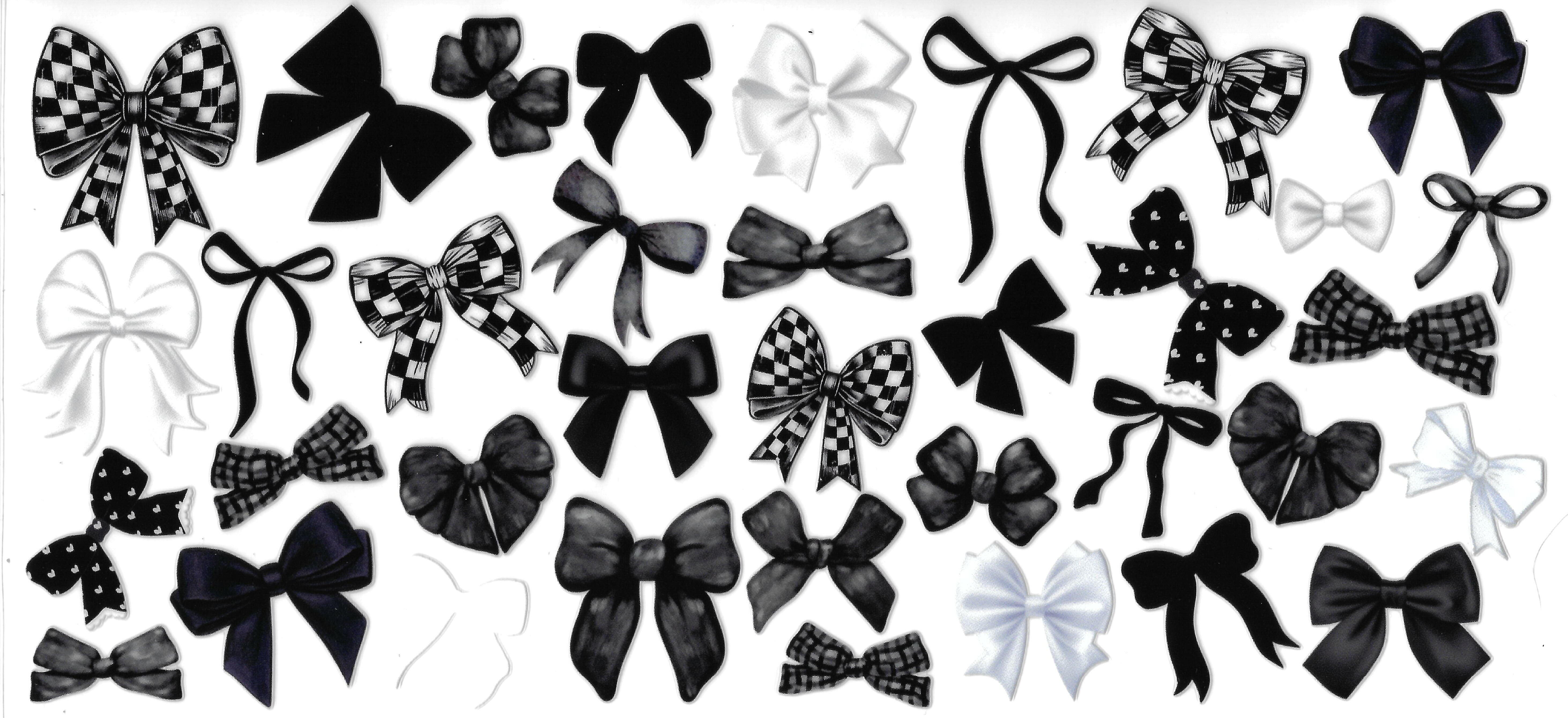 Black and White Bows