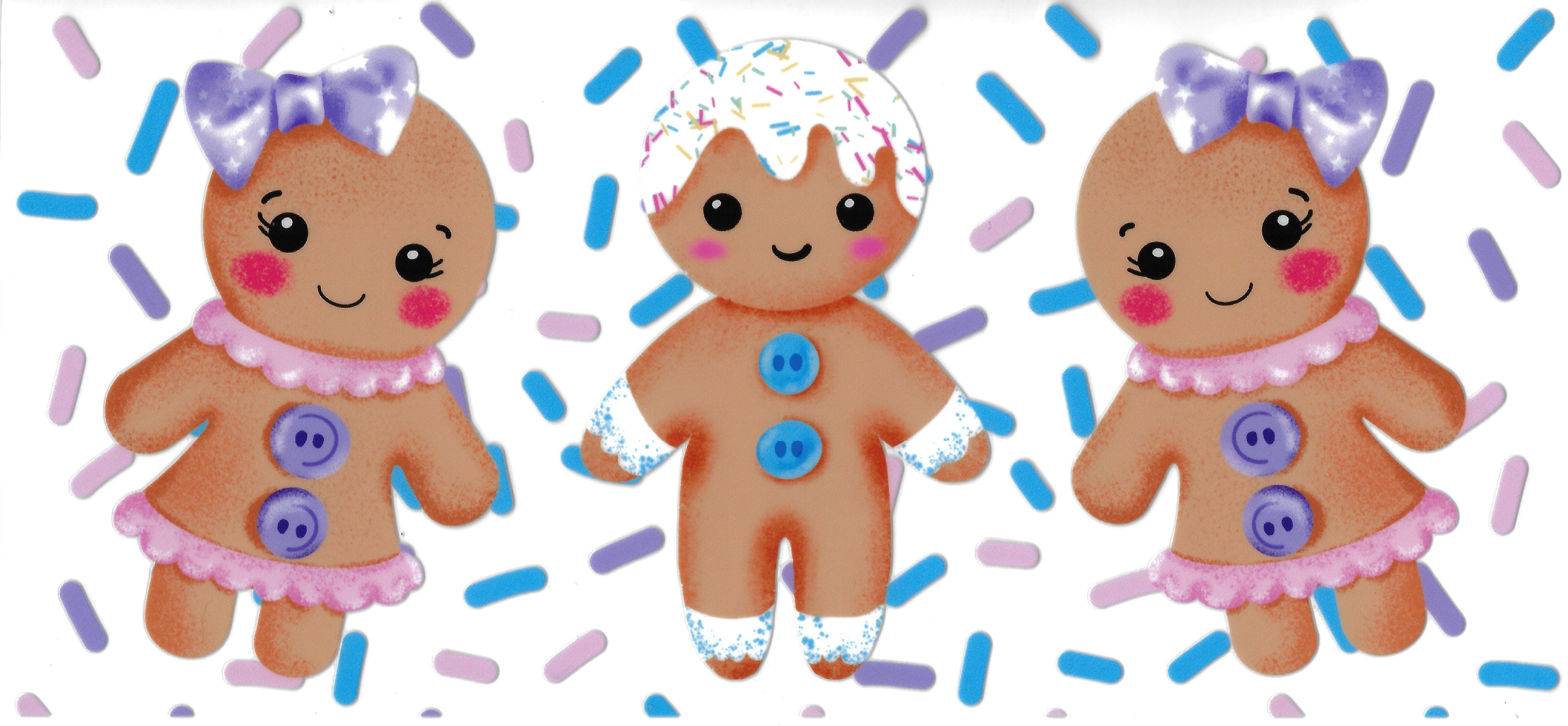 Cute Gingerbread girls and boy
