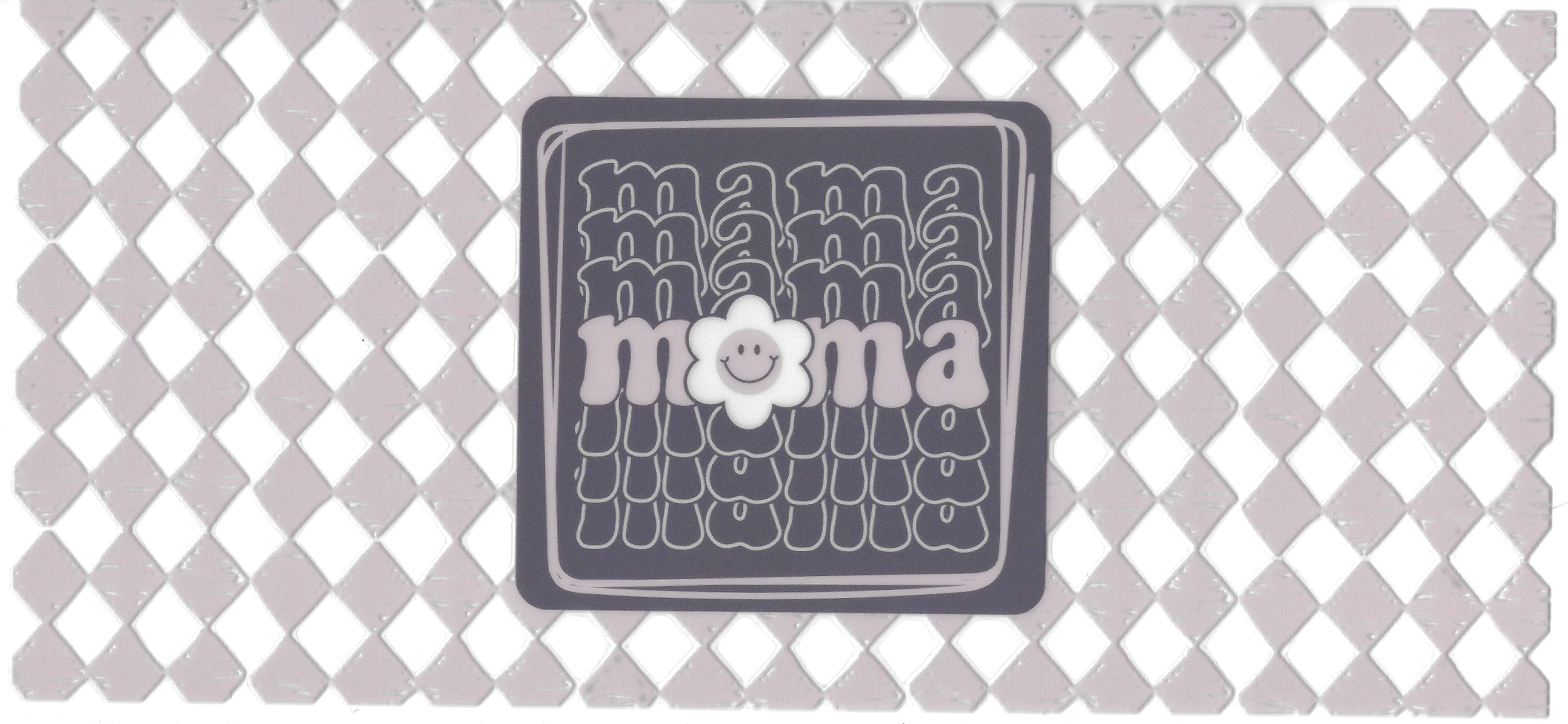 Mama Checkered Flower