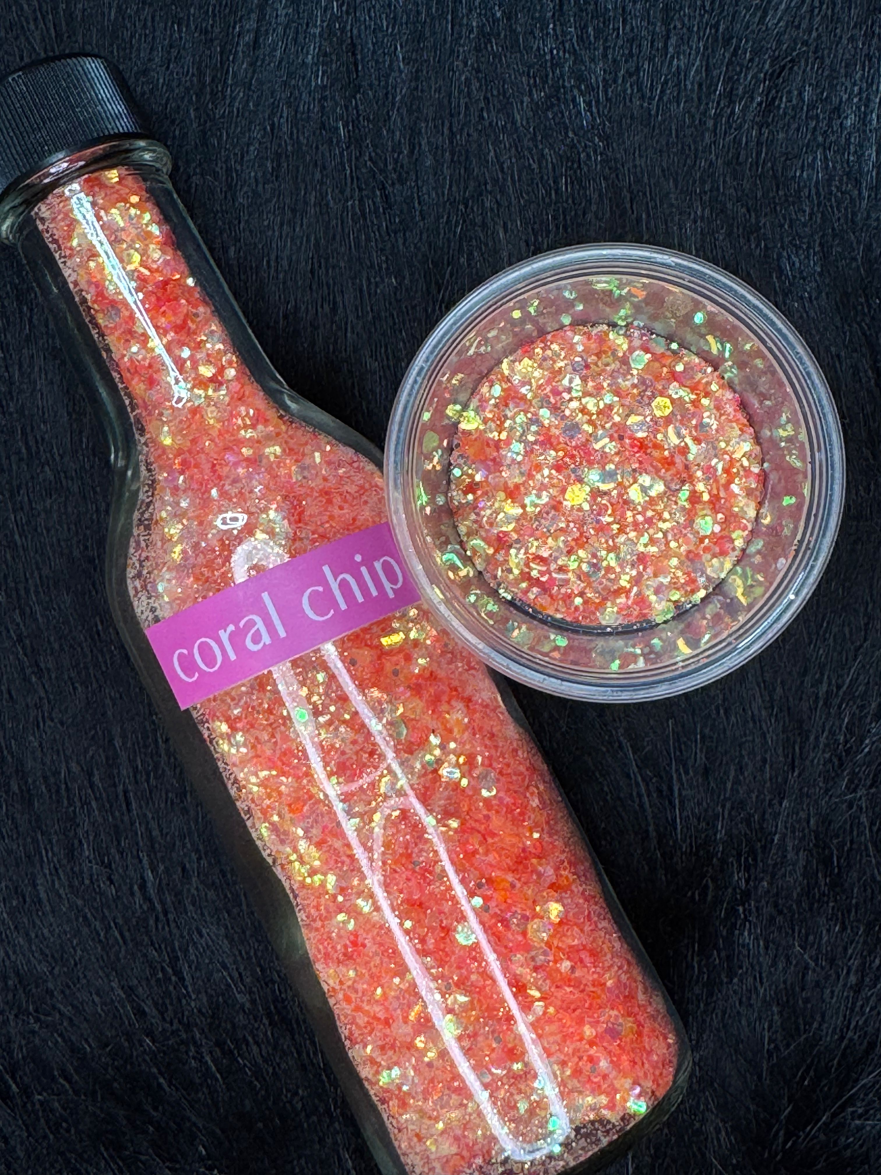 Coral Chip - CHUNKY GLITTER