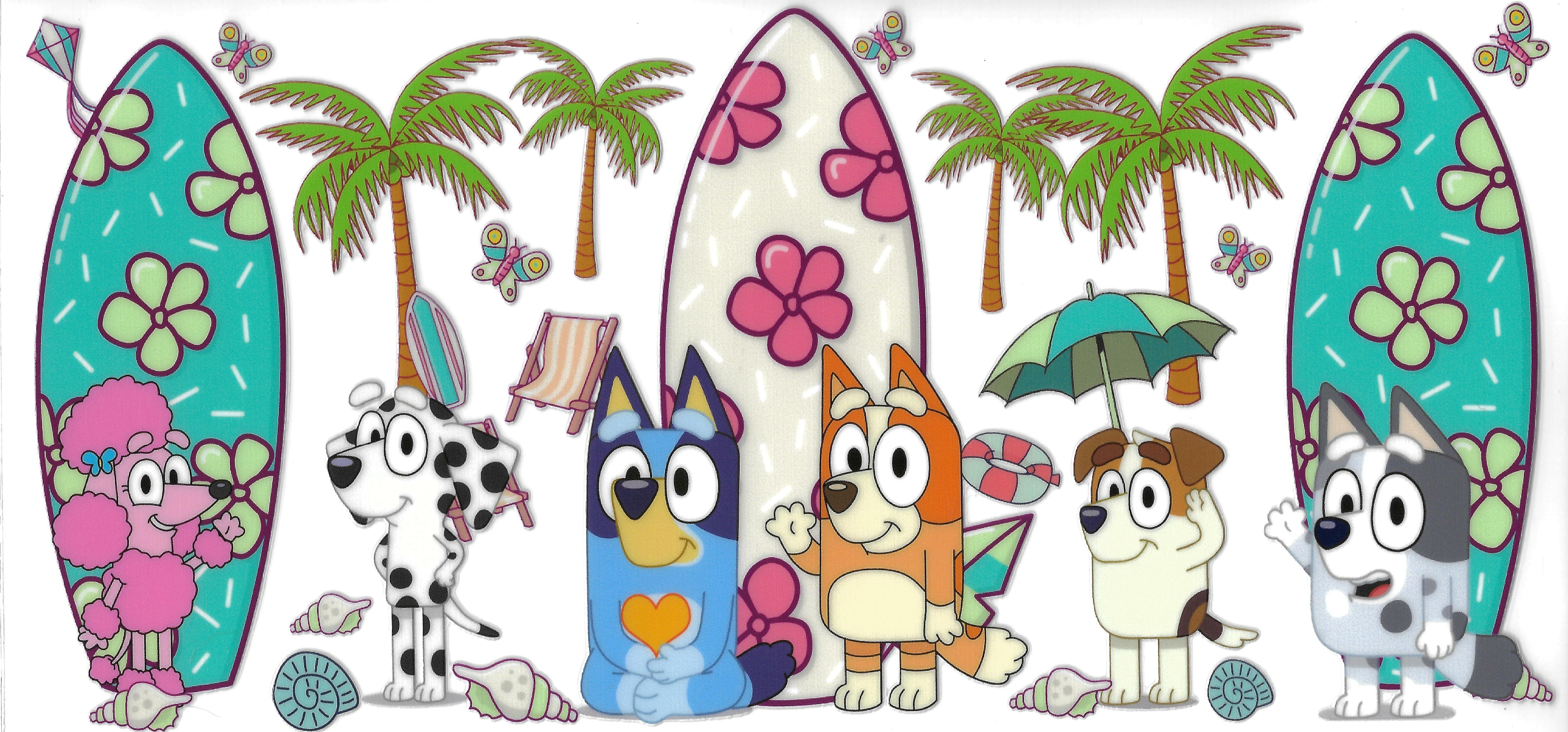 Bluey and Friends On The Beach