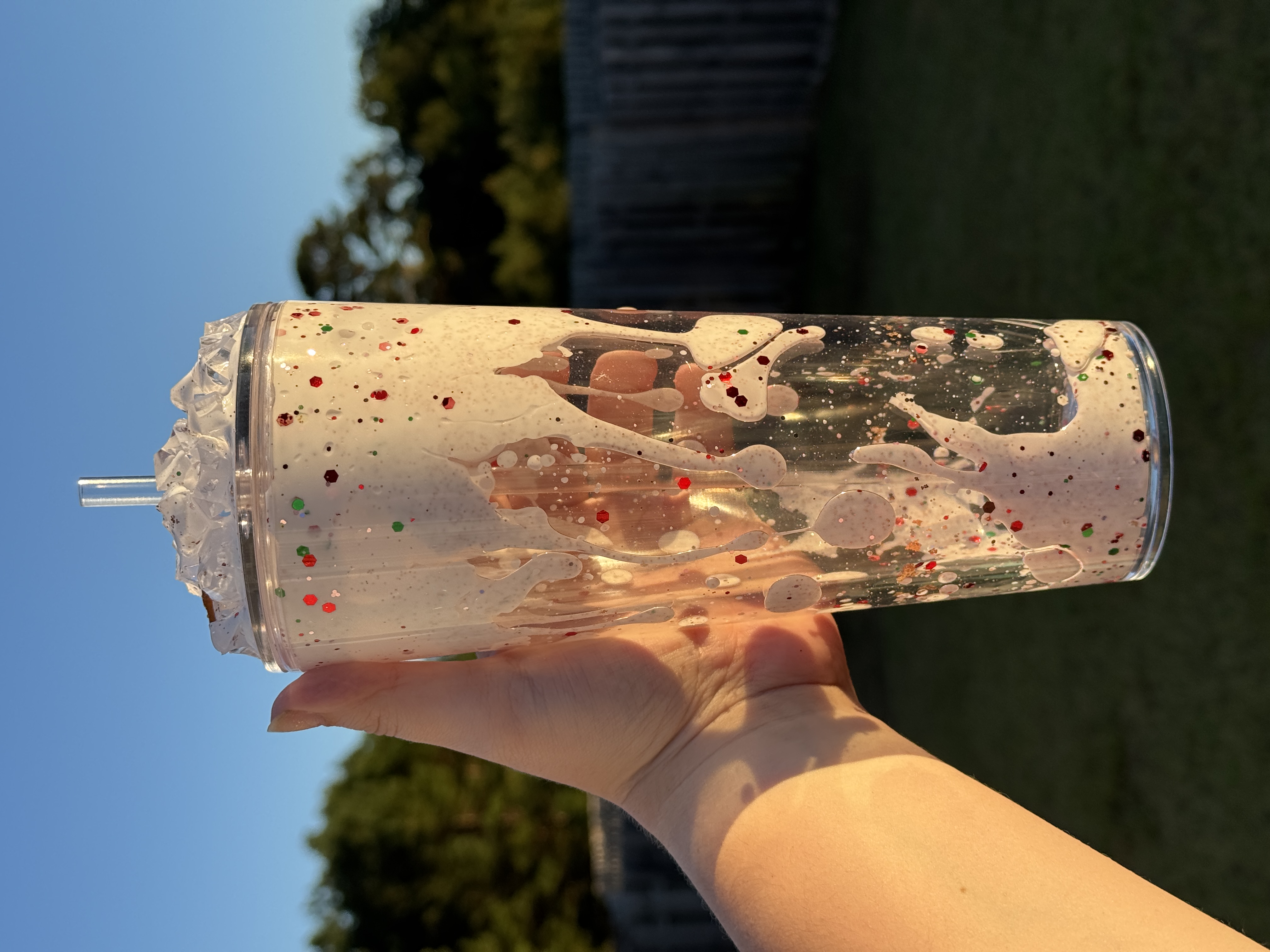 Christmas Snowy 24oz Lava Pre-Made Tumbler