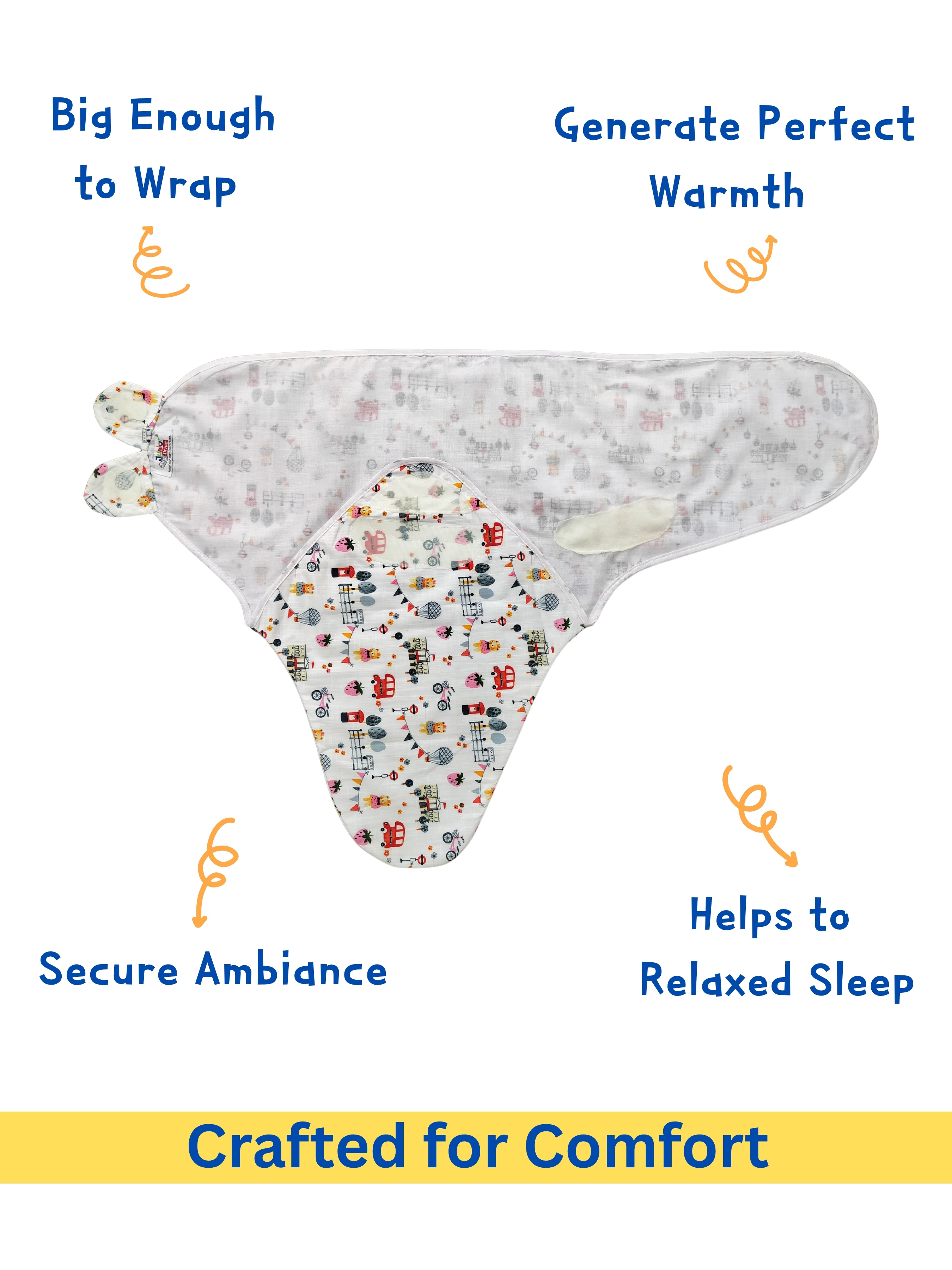 Cotton Swaddle Wrap for Newborn Baby