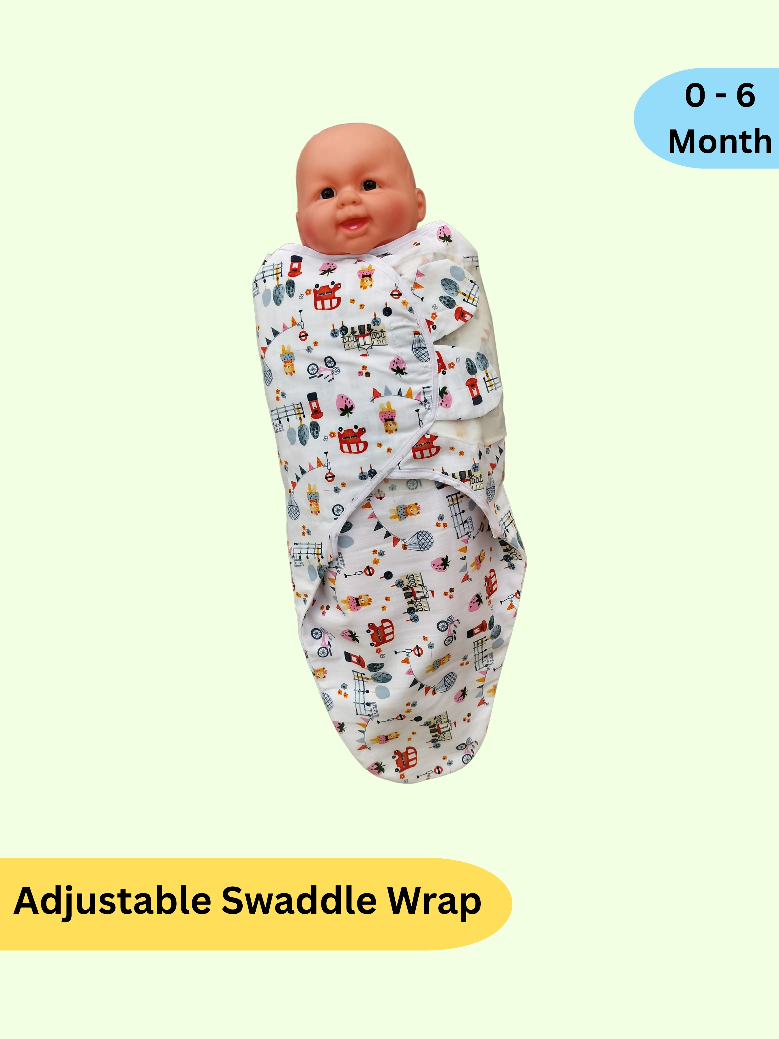Cotton Swaddle Wrap for Newborn Baby