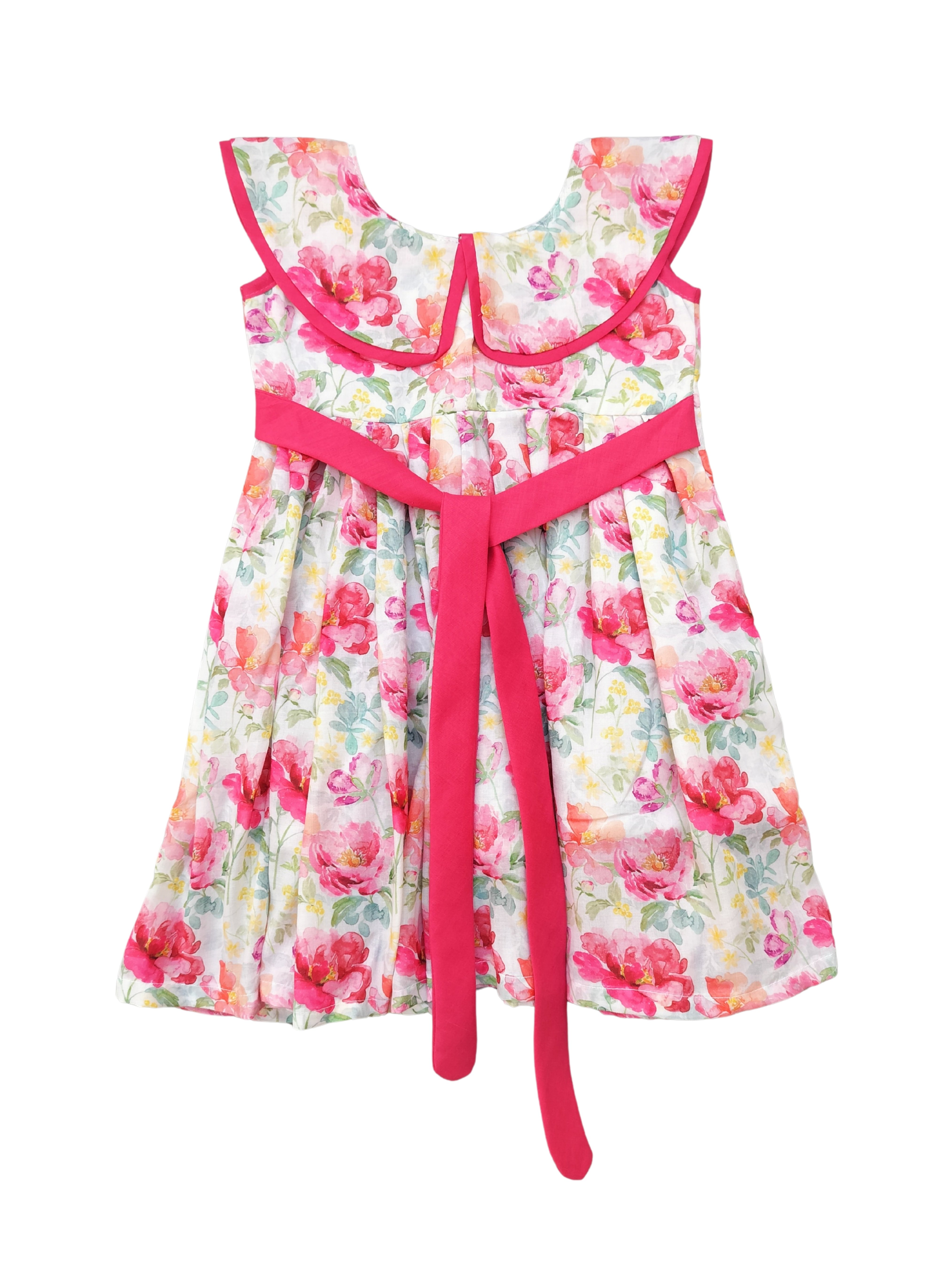 Cotton Knee-Long Baby Girl’s Dress/Frock.