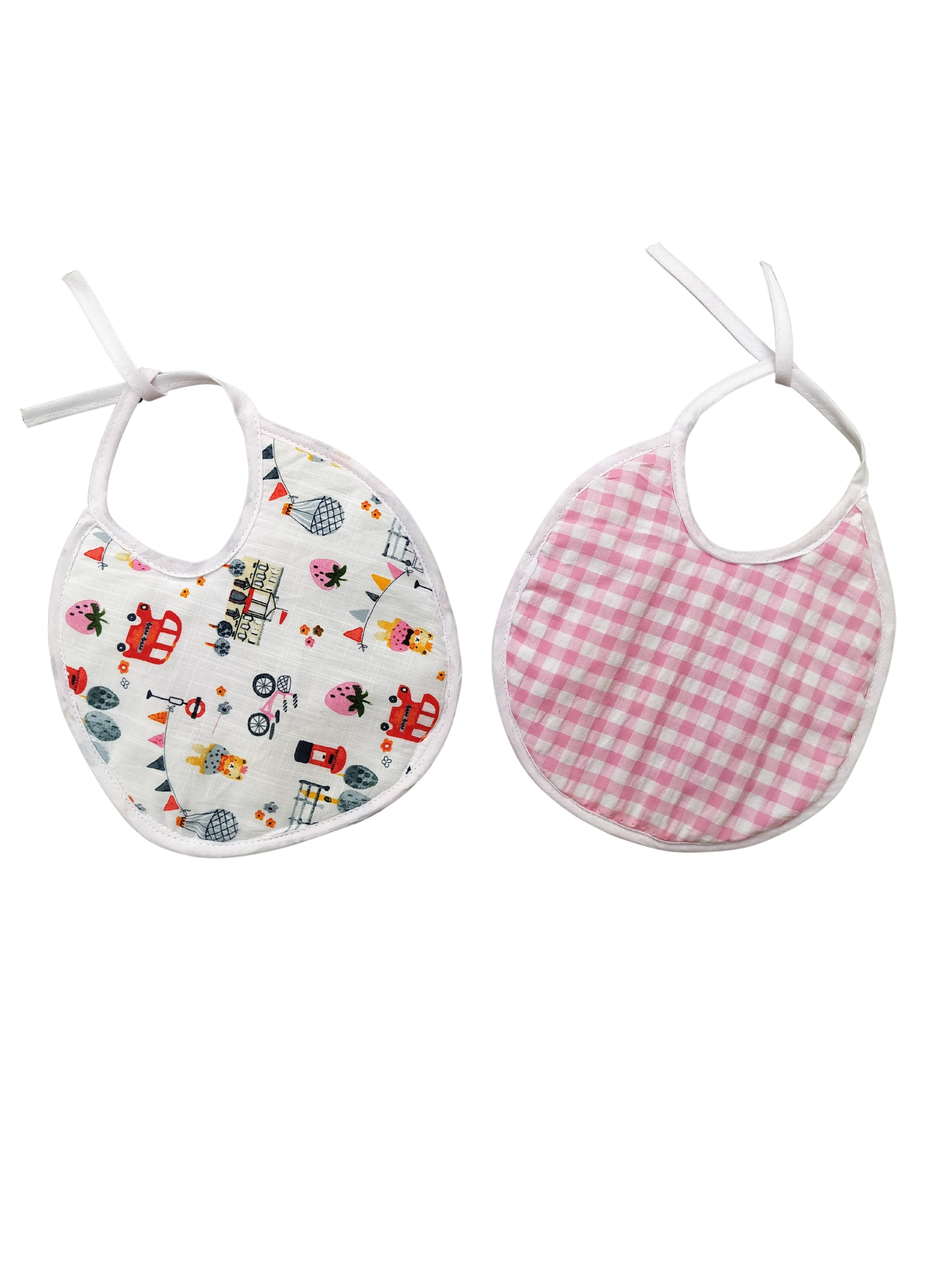 Baby Cotton Bibs, Pack of 2