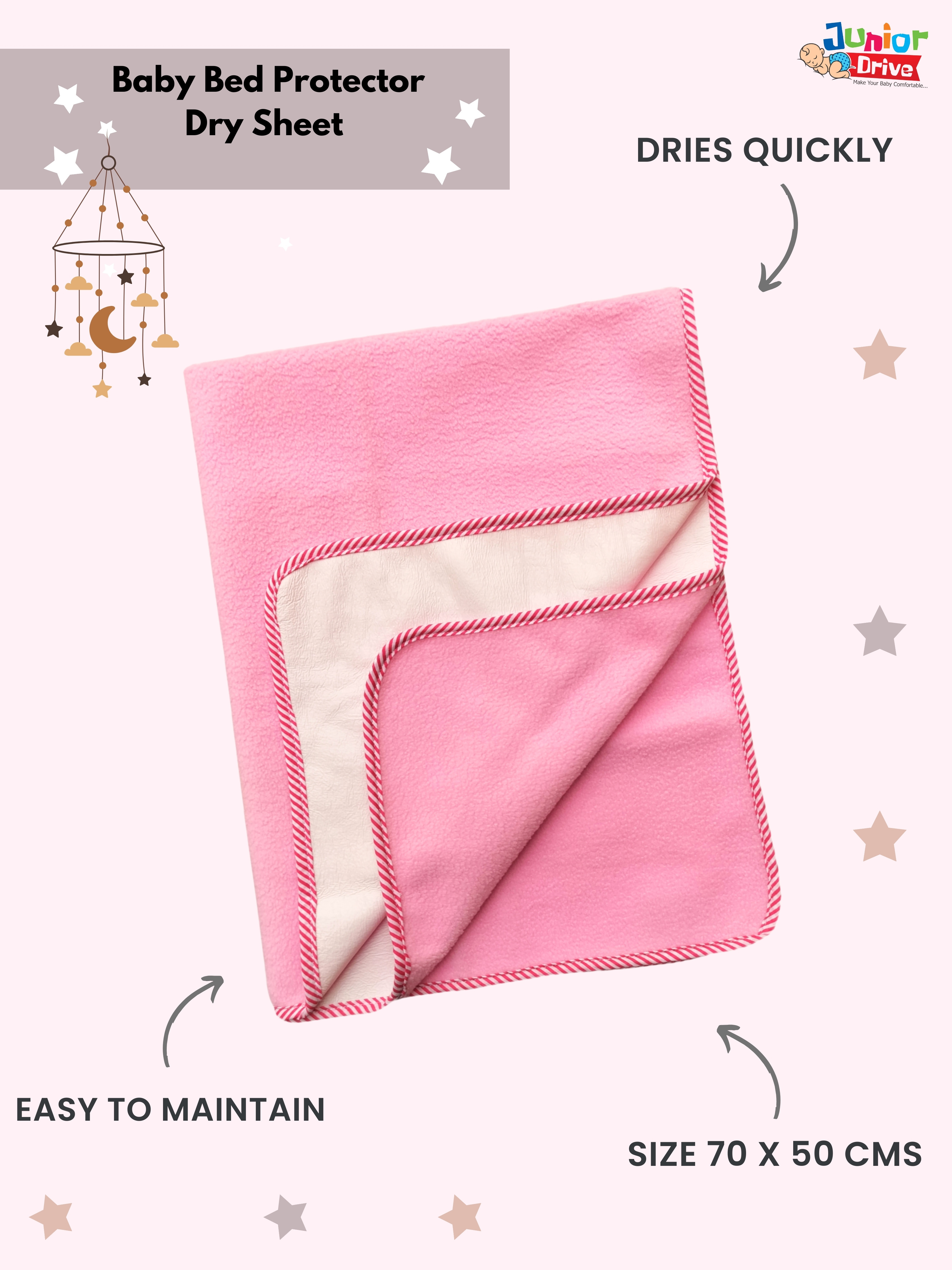 Water Resistant, Baby Bed Protector Dry Sheet