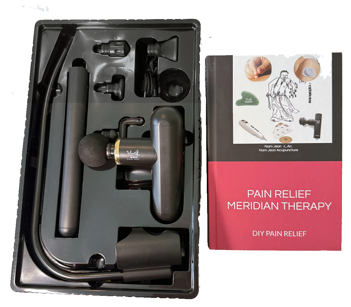 Massage Gun with Detachable Extension Handle