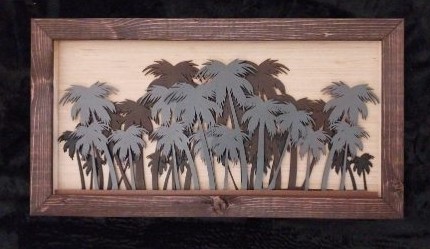 Palm Tree Layered Wall Art