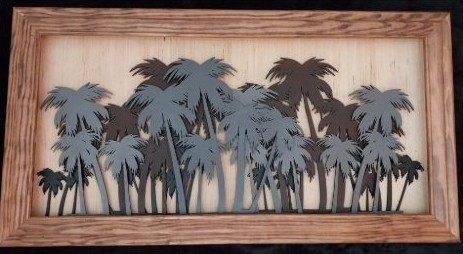 Palm Tree Layered Wall Art