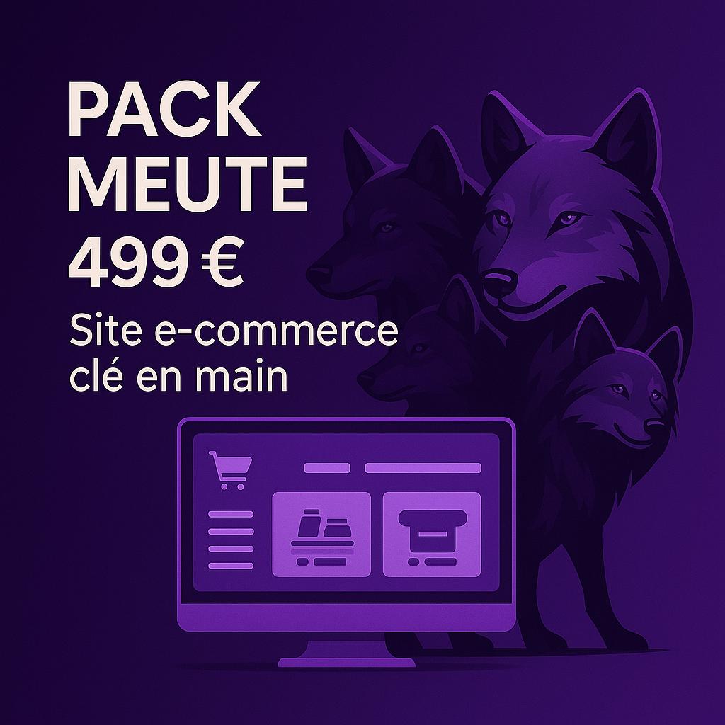 Pack Meute – Site E-commerce – 499 € TTC