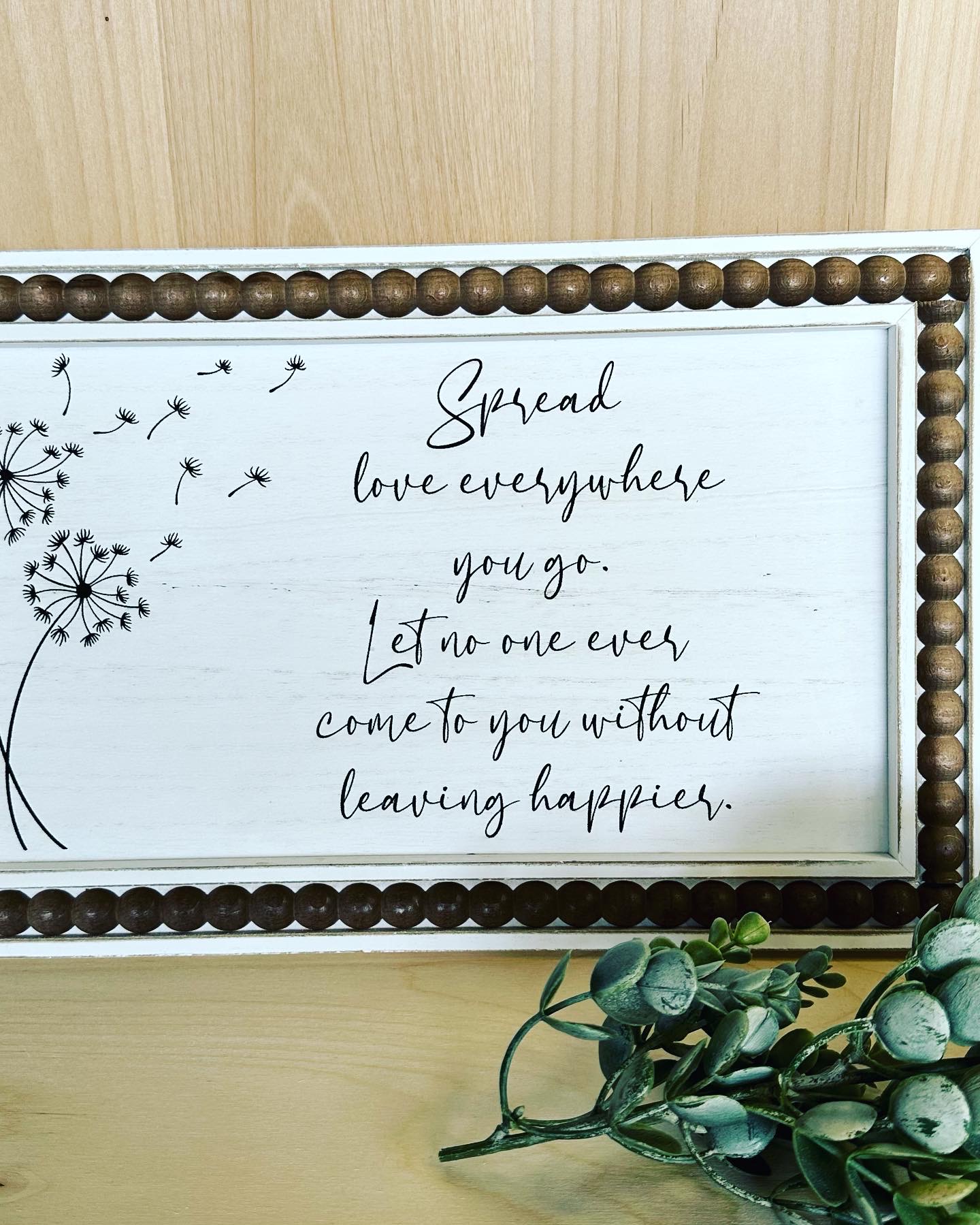 Inspirational Quote Wooden Wall Sign
